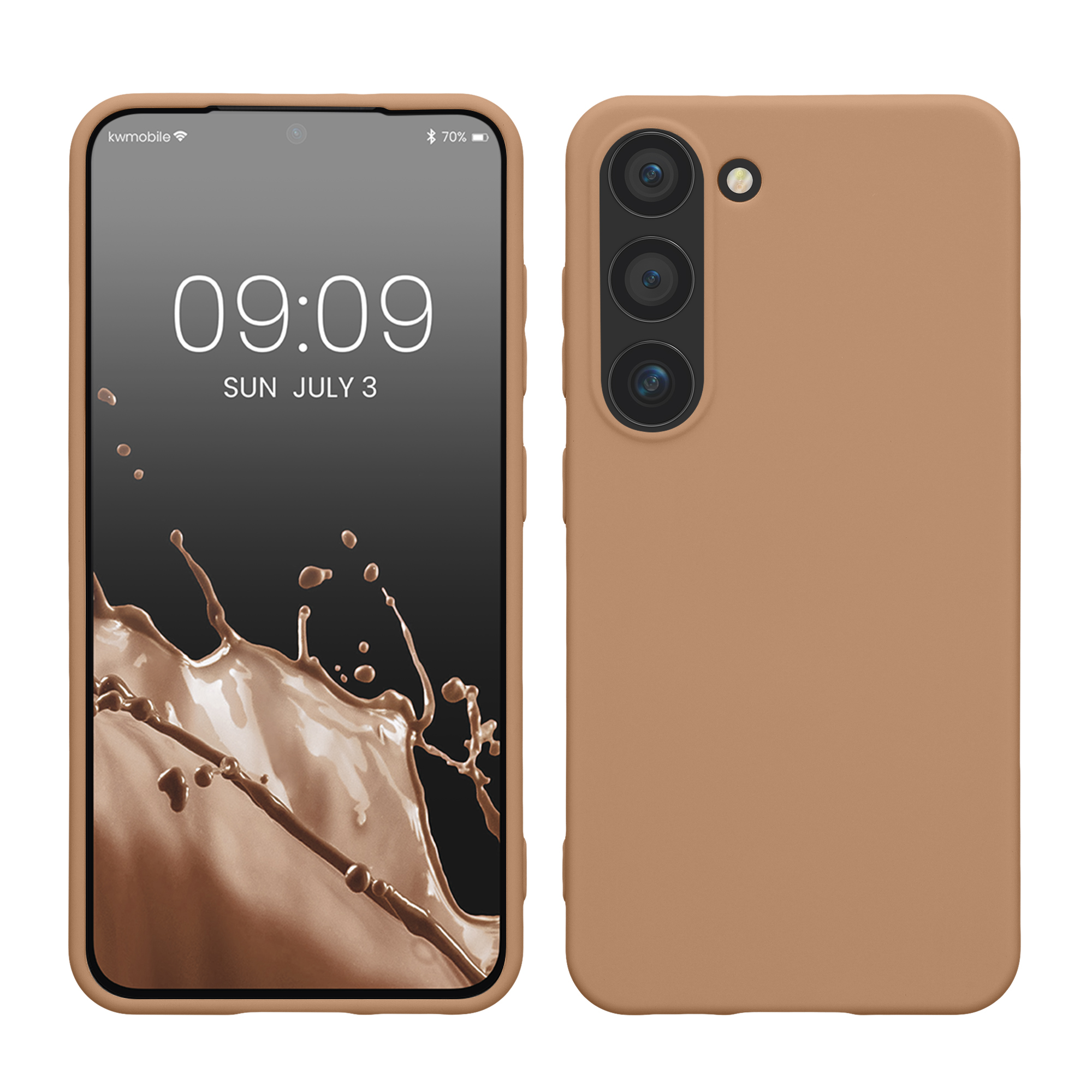 Pouzdro pro Samsung Galaxy S23 kwmobile TPU - kapučínová