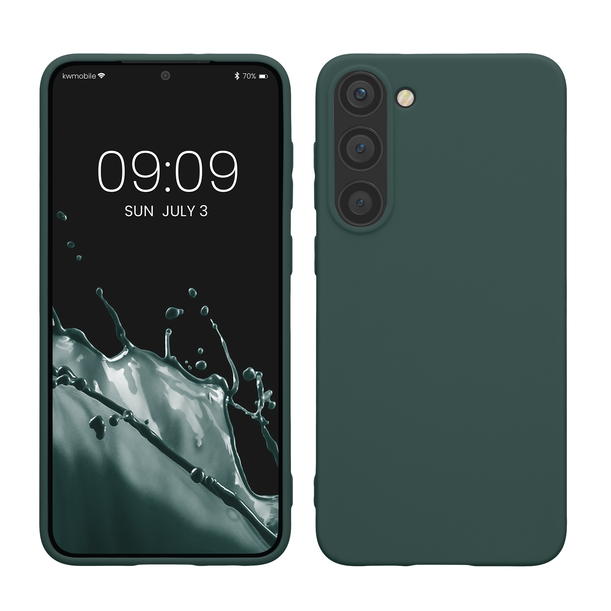 Silikonový kryt na mobil Galaxy S23 Plus kwmobile modrozelená