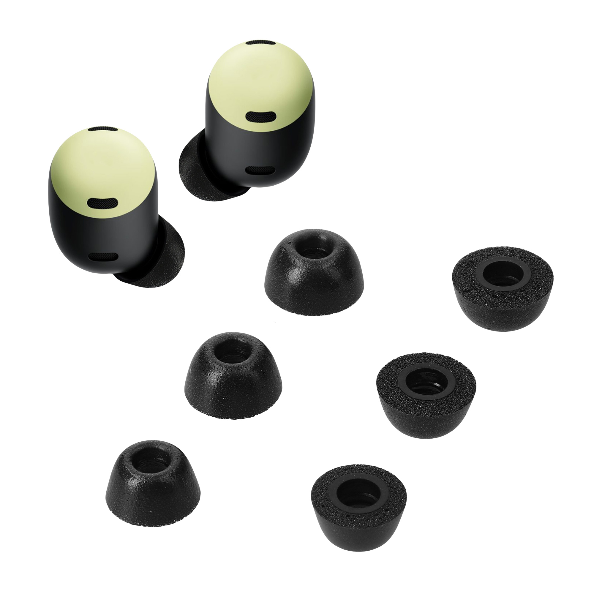 Náhradní špunty kwmobile pro Google Pixel Buds Pro - černá matná