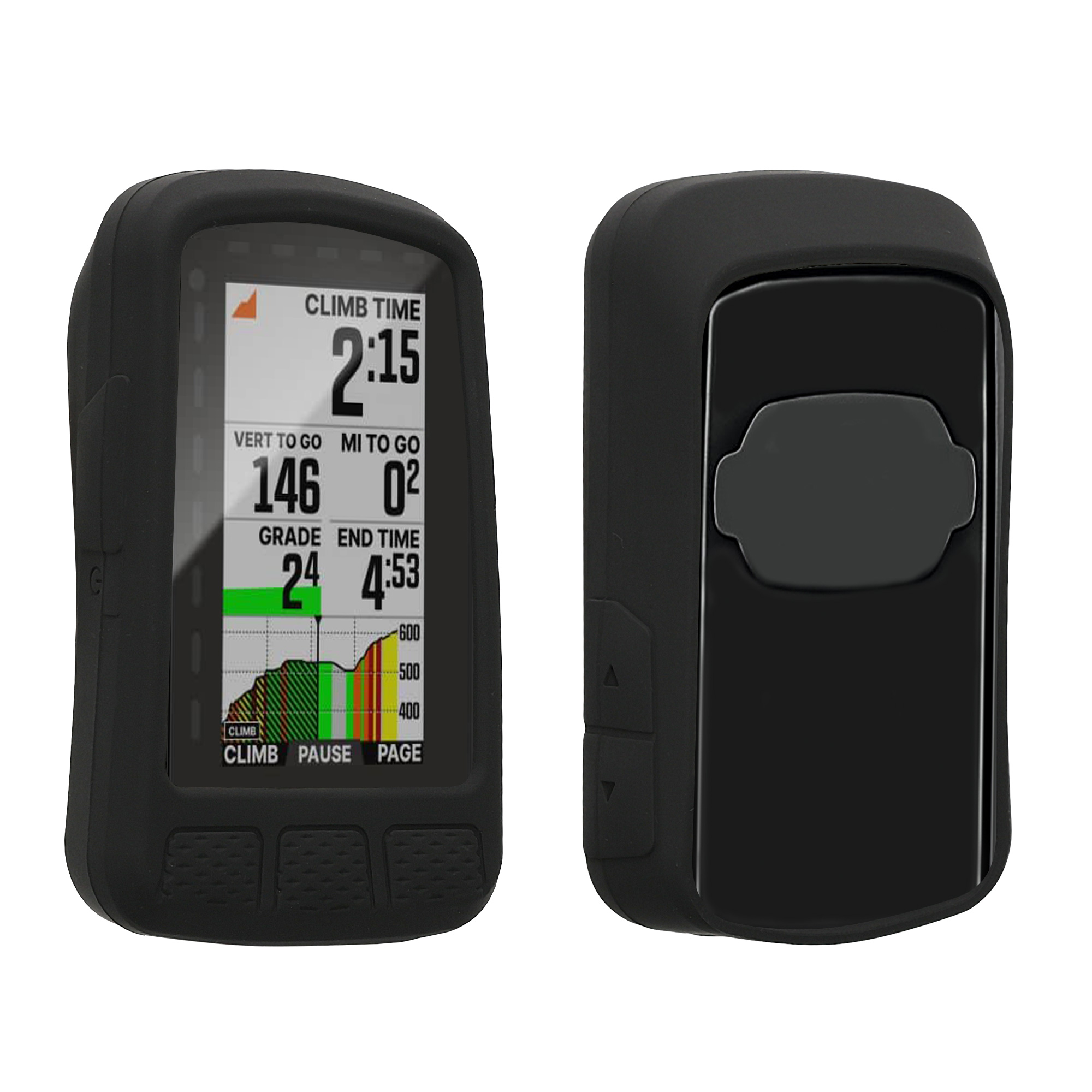 Silikonové pouzdro cyklocomputer Wahoo ELEMNT Roam V2 kwmobile černá