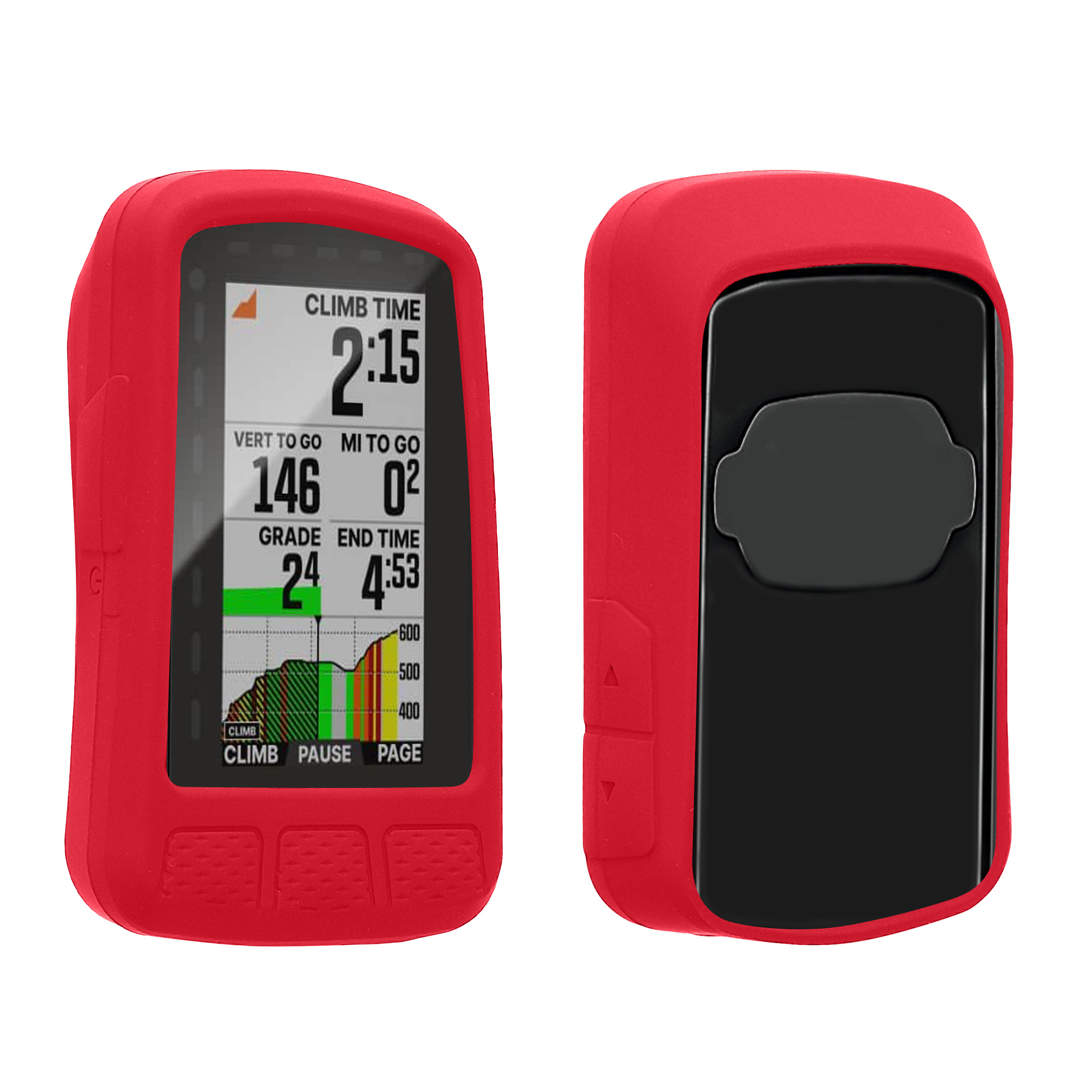 Silikonové pouzdro cyklocomputer Wahoo ELEMNT Roam V2 kwmobile průhledná