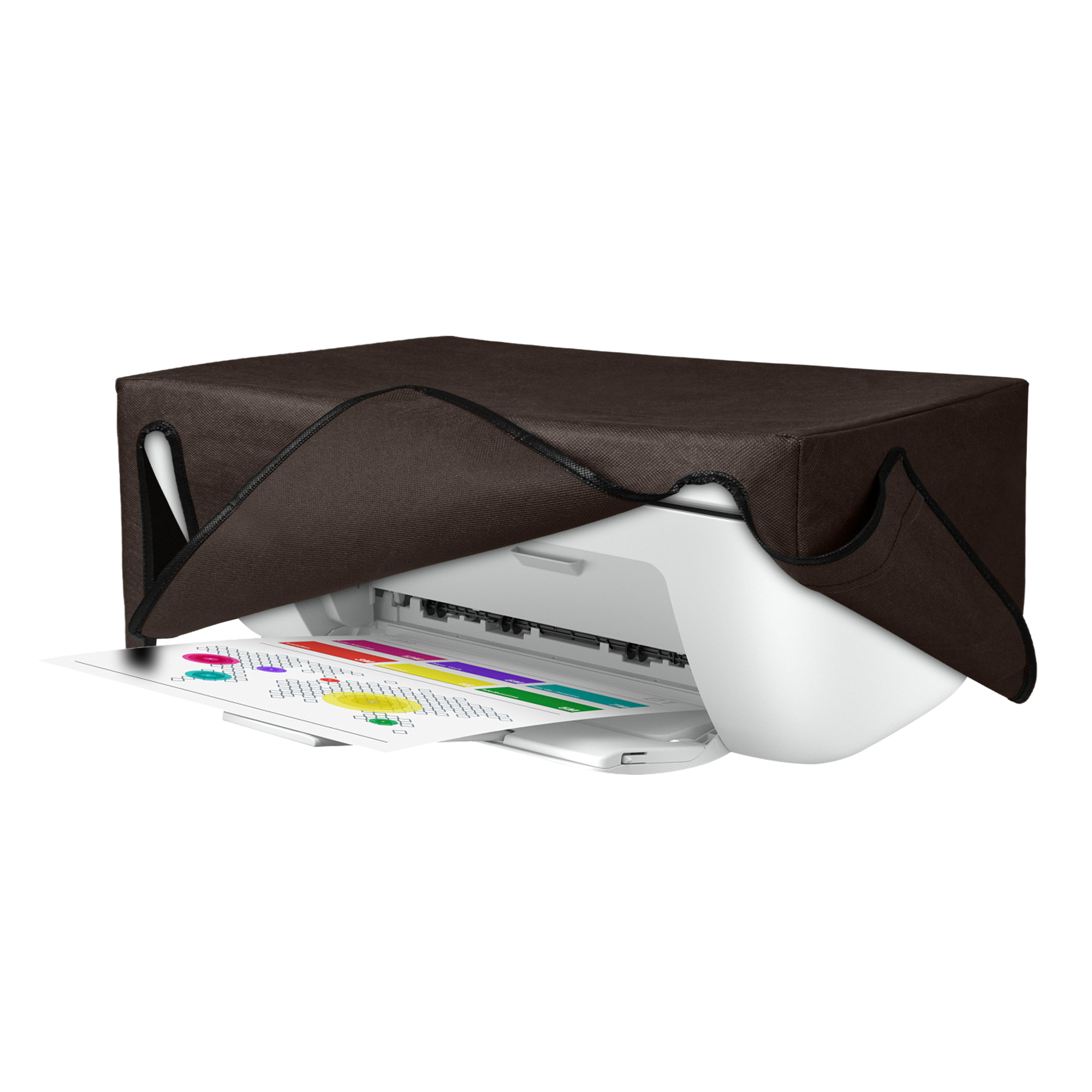 Ochranný kryt proti prachu pro HP DeskJet 2755e / DeskJet 2720e / 2710e / 2820e / 2721e kwmobile - čokoládová
