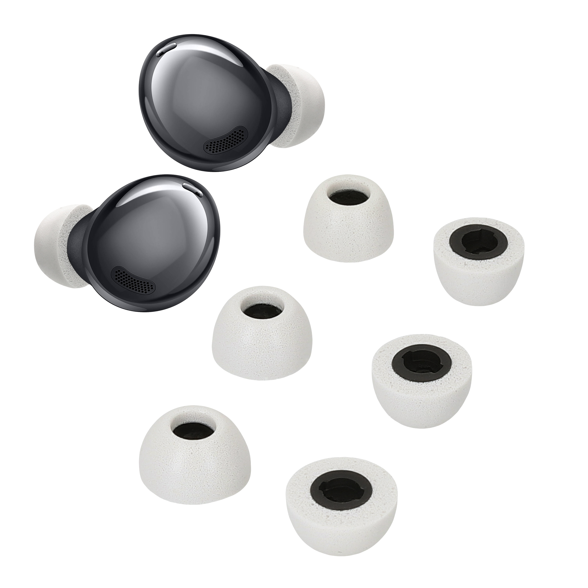 Silikonové špuntíky Samsung Galaxy Buds Pro kwmobile 6 ks šedý