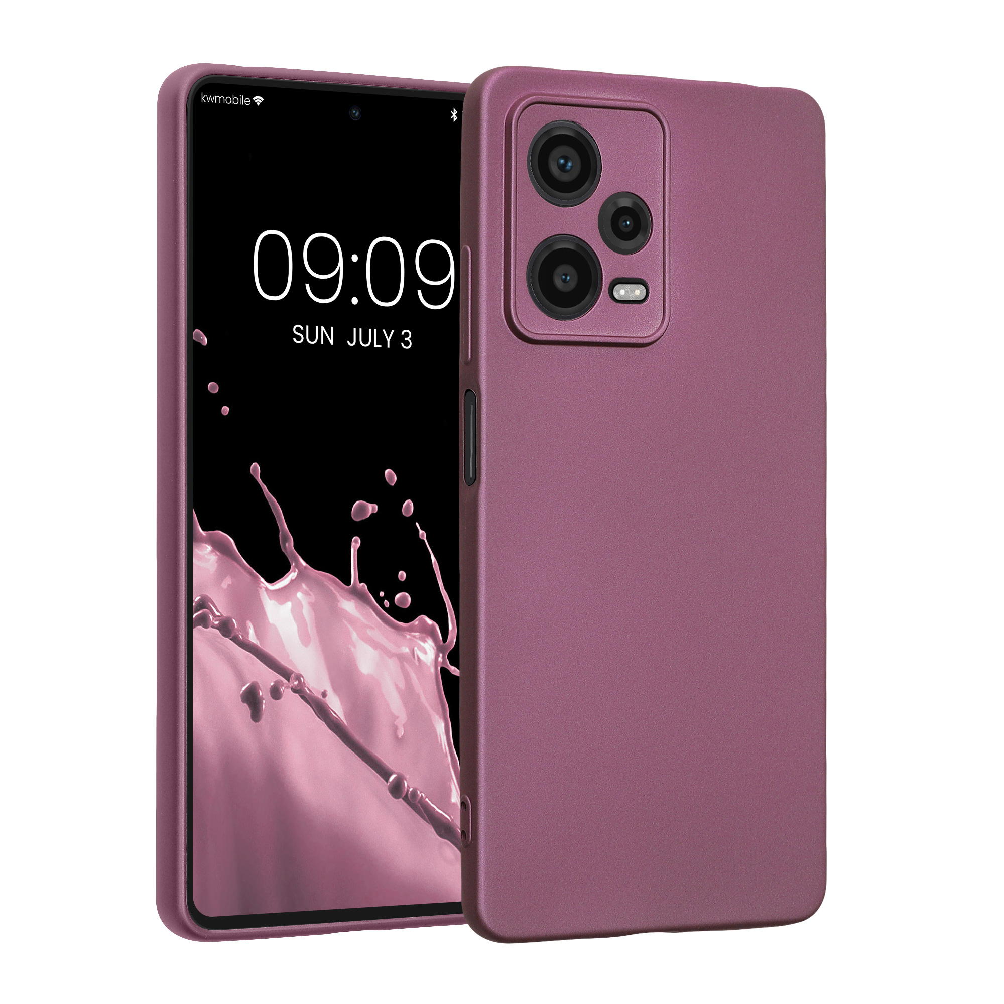 Metalický TPU kryt pro Xiaomi Redmi Note 12 Pro 5G kwmobile ‑ metalická levandulová