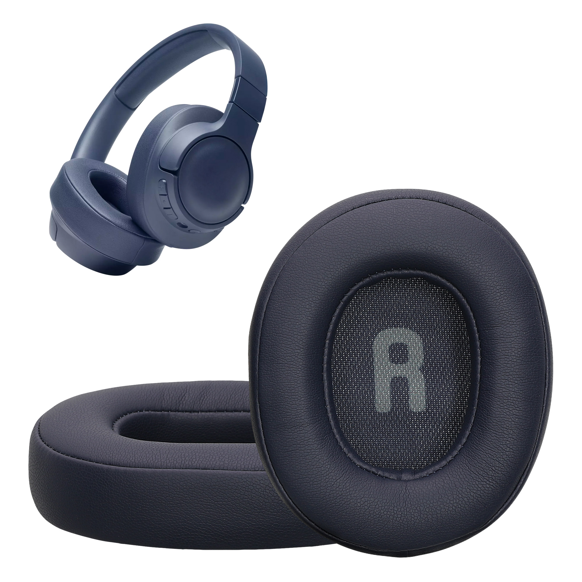 Náušníky kwmobile 2 ks pro JBL Tune T760NC / T750BTNC / T710BT / T700BT - tmavě modrá