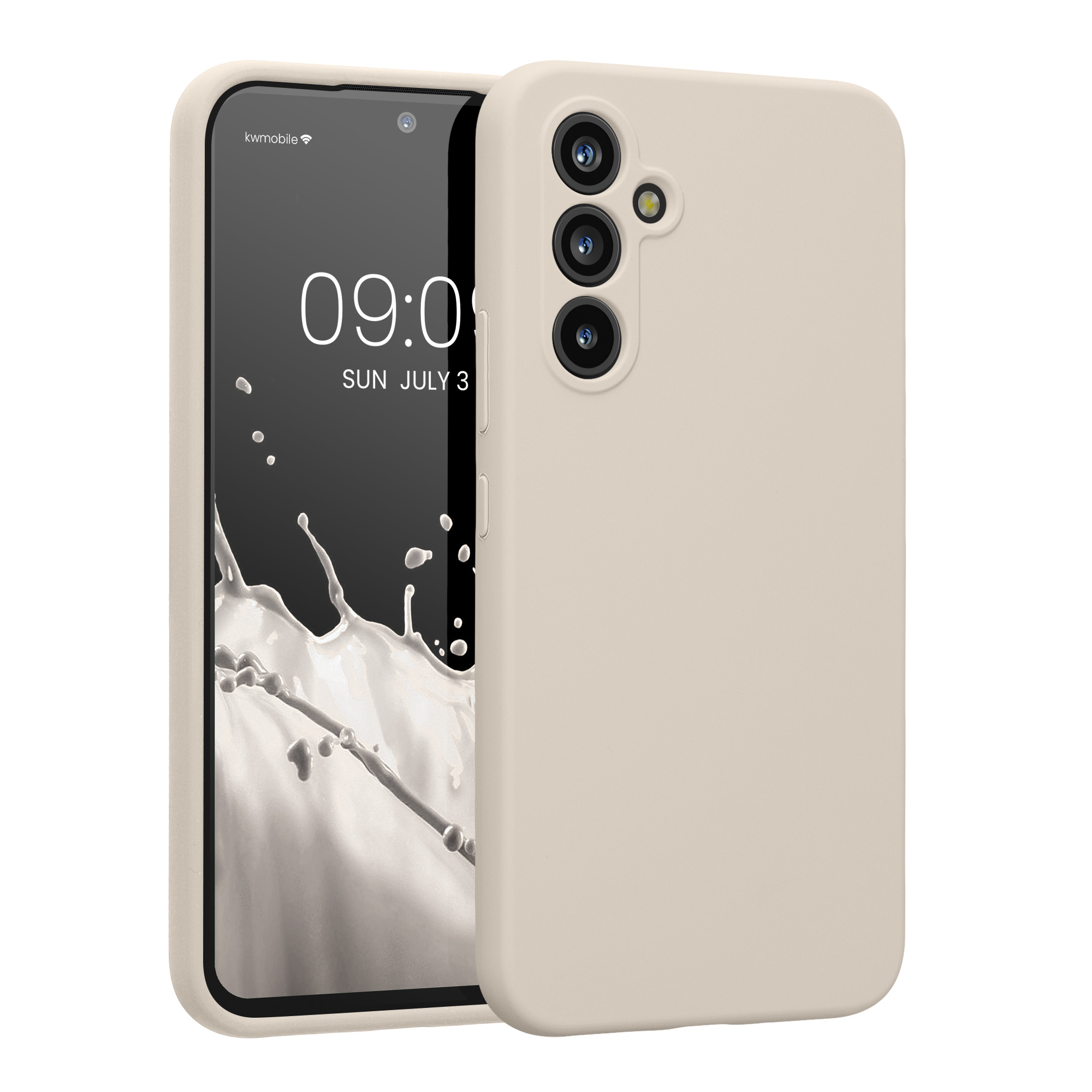 Kryt na mobil Samsung Galaxy A54 5G kwmobile slim matný TPU Matná krémová