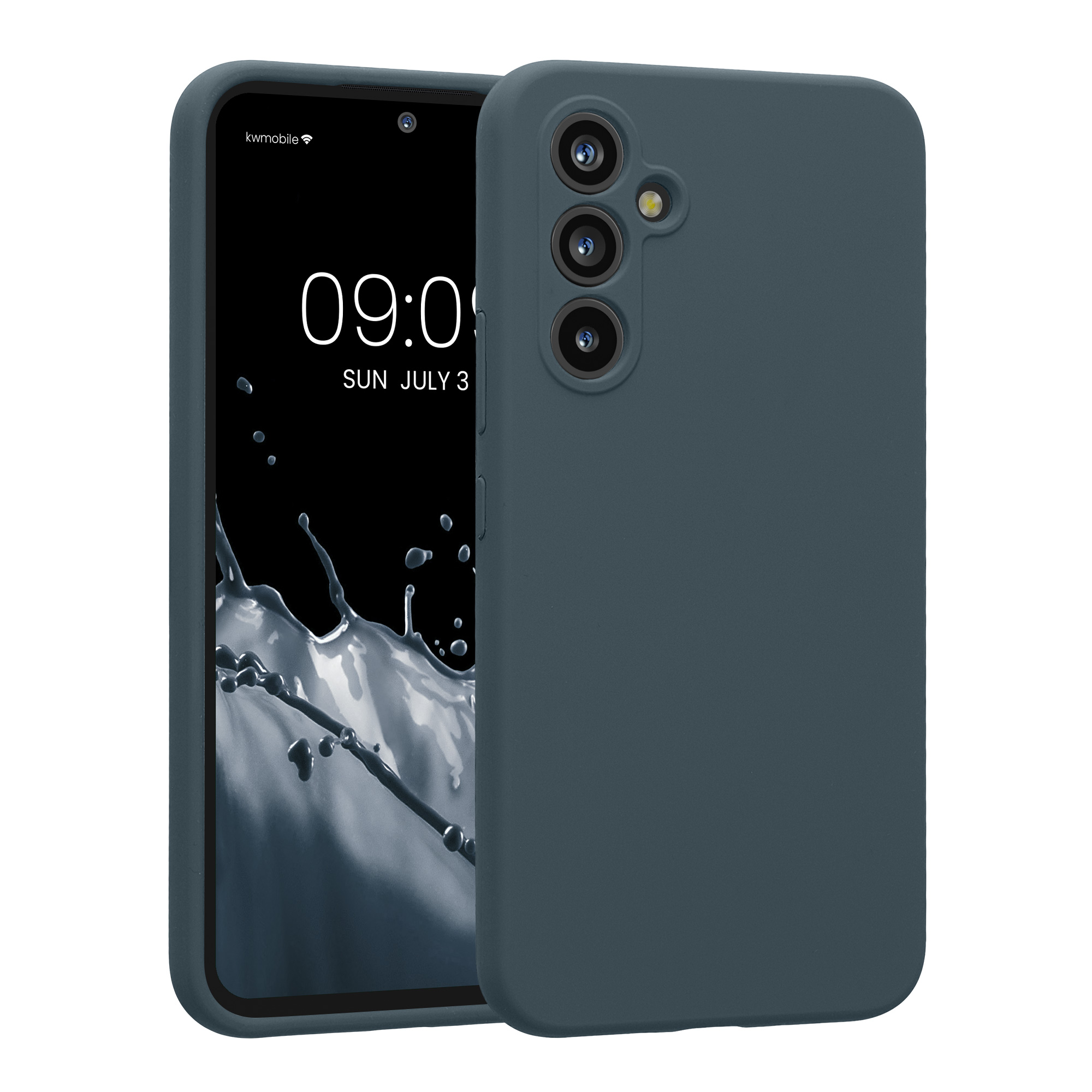 Kryt na mobil Samsung Galaxy A54 5G kwmobile slim matný TPU Tmavě břidlicová
