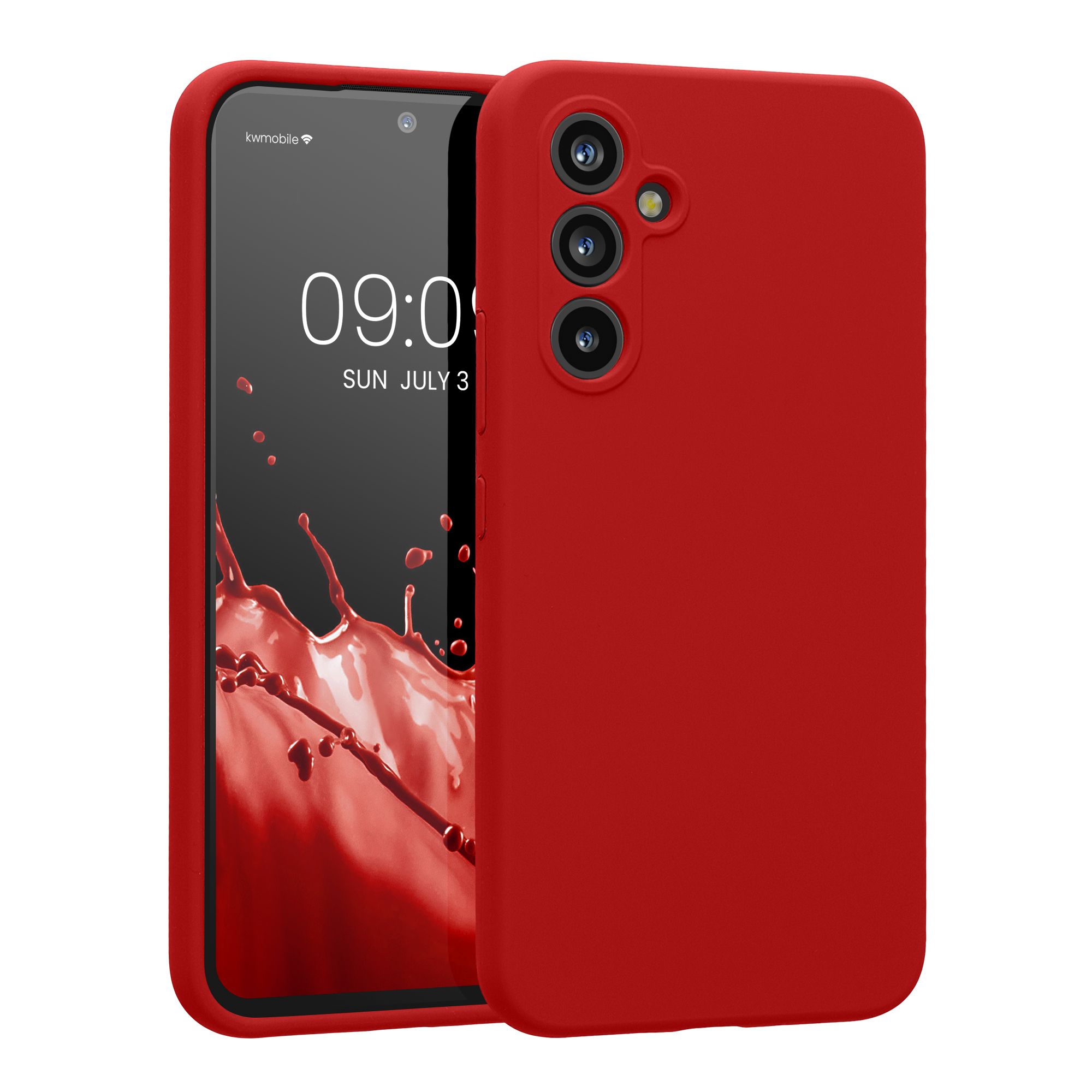 Kryt na mobil Samsung Galaxy A54 5G kwmobile slim matný TPU Klasická červená