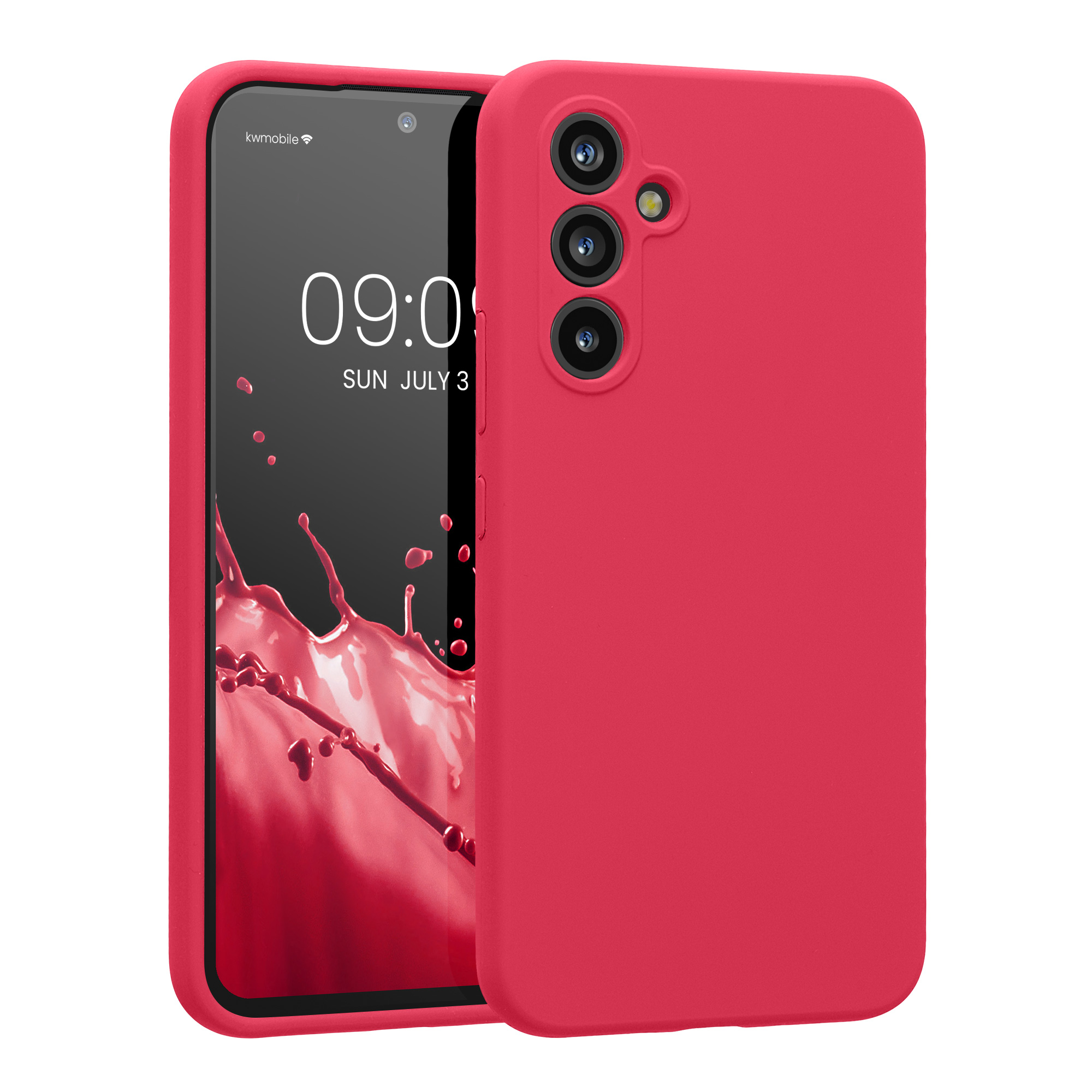 Kryt na mobil Samsung Galaxy A54 5G kwmobile slim matný TPU Skvělá růžová