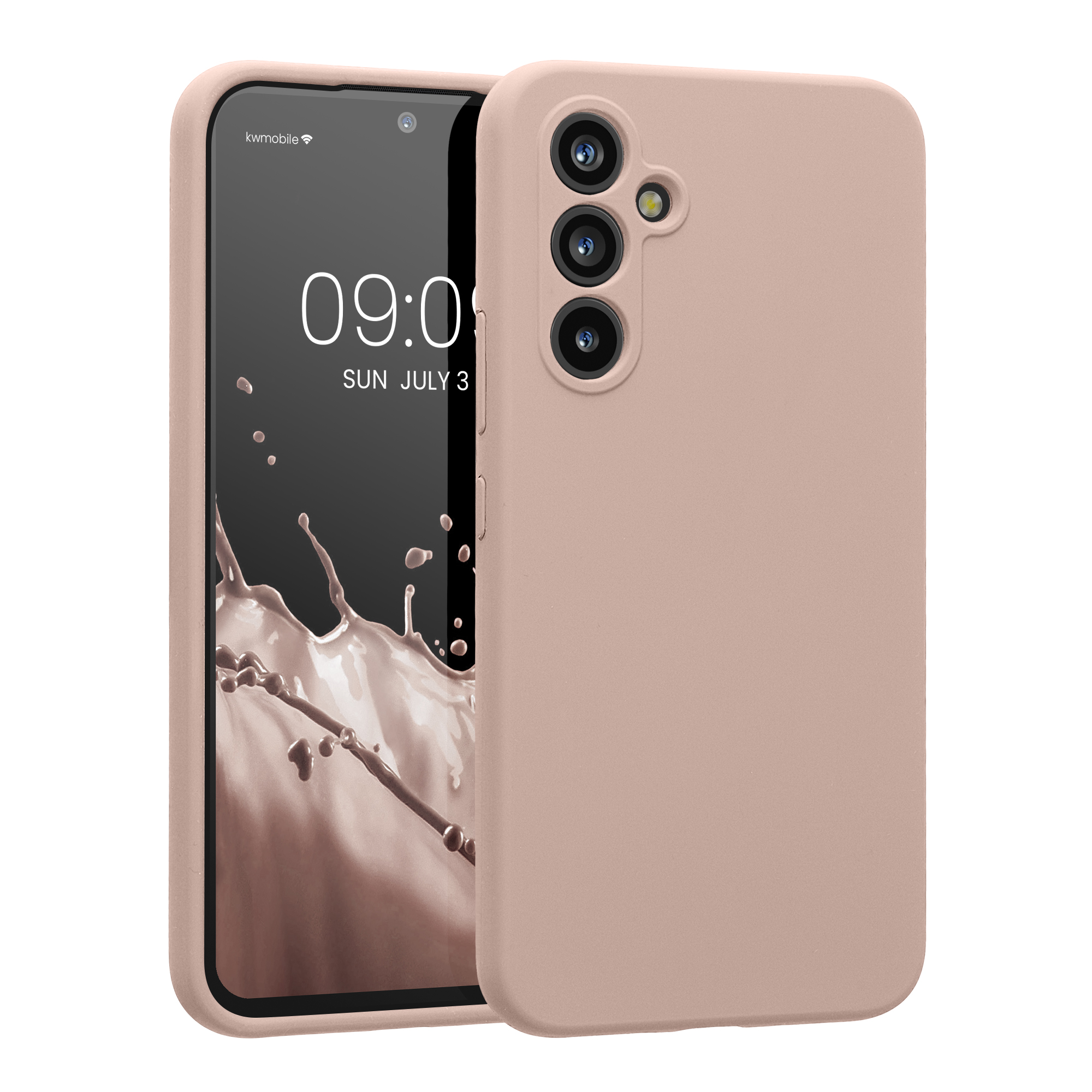 Kryt na mobil Samsung Galaxy A54 5G kwmobile slim matný TPU Matná antická růžová