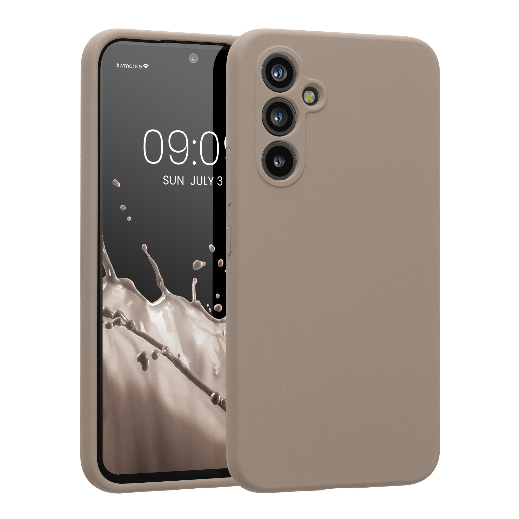 Kryt na mobil Samsung Galaxy A54 5G kwmobile slim matný TPU Taupe