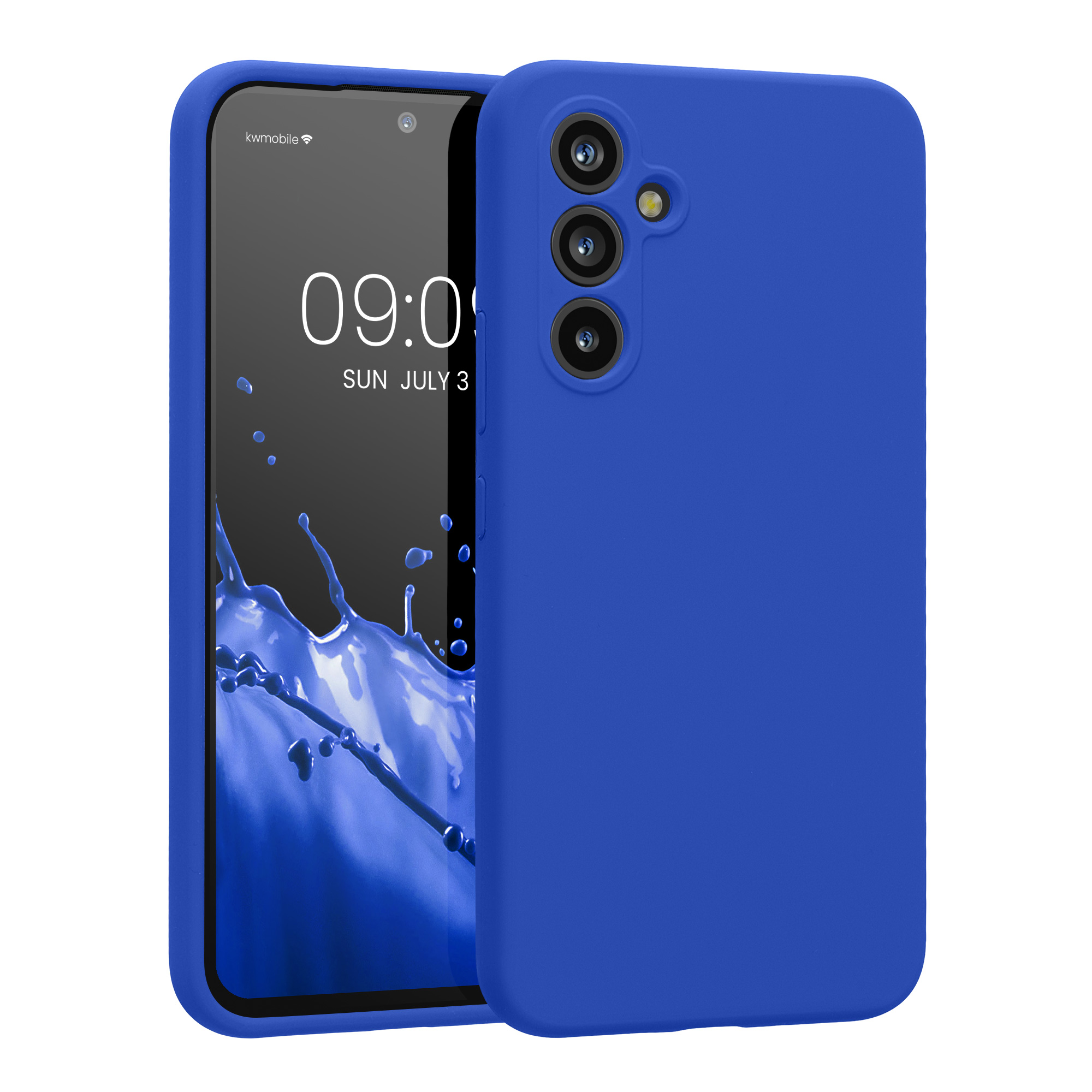 Kryt na mobil Samsung Galaxy A54 5G kwmobile slim matný TPU Baltická modrá