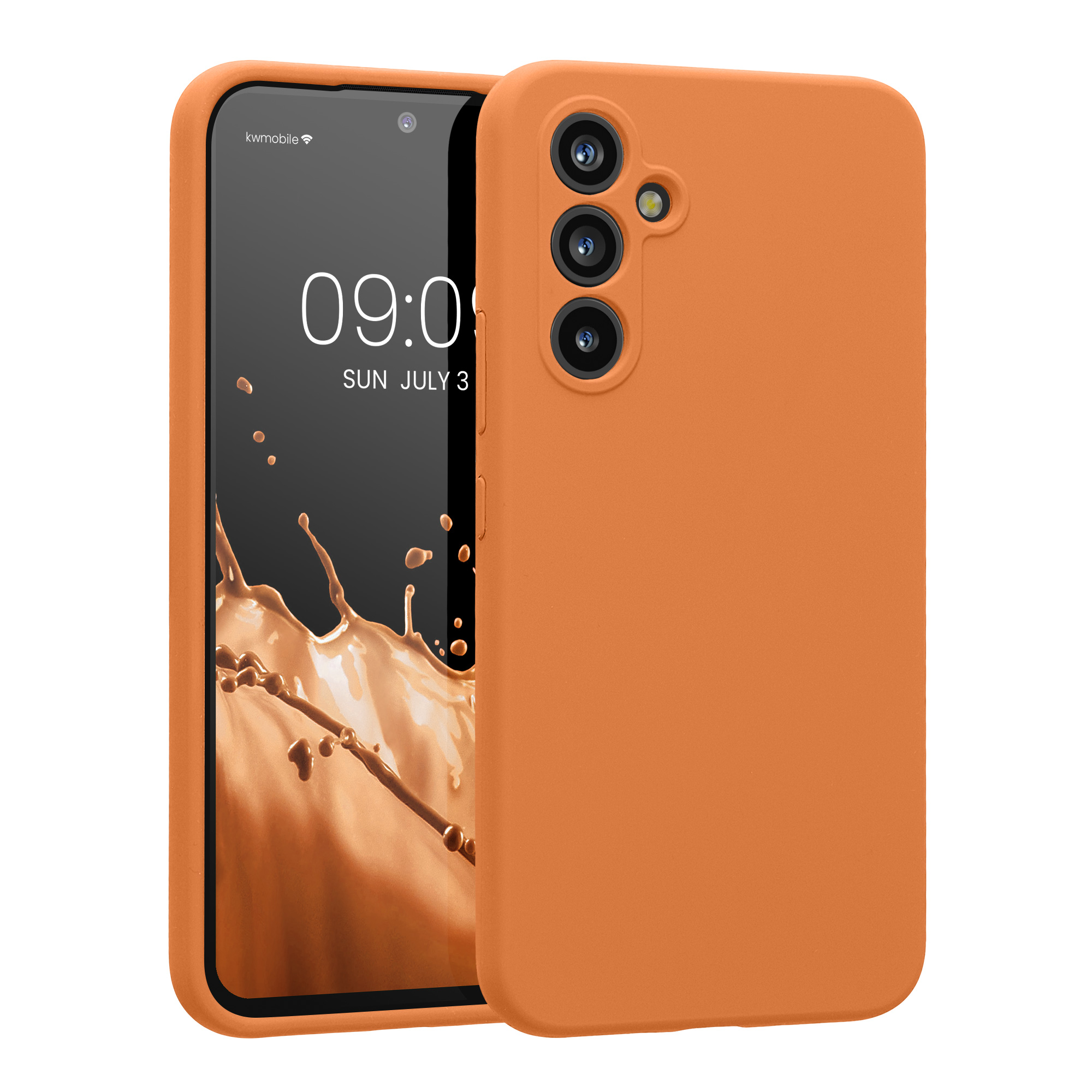 Kryt na mobil Samsung Galaxy A54 5G kwmobile slim matný TPU Teplá meruňková