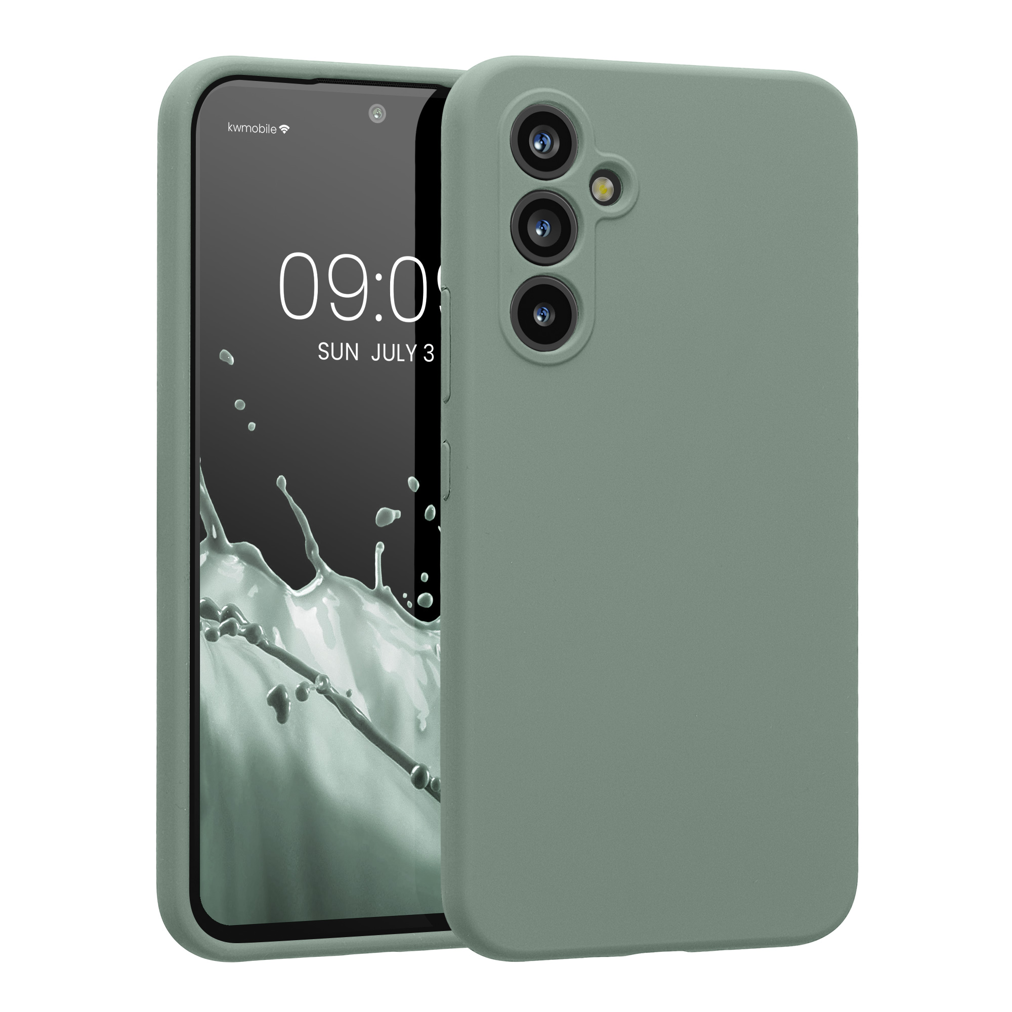 Pouzdro pro Samsung Galaxy A54 5G kwmobile tenké silikonové - světle zelená