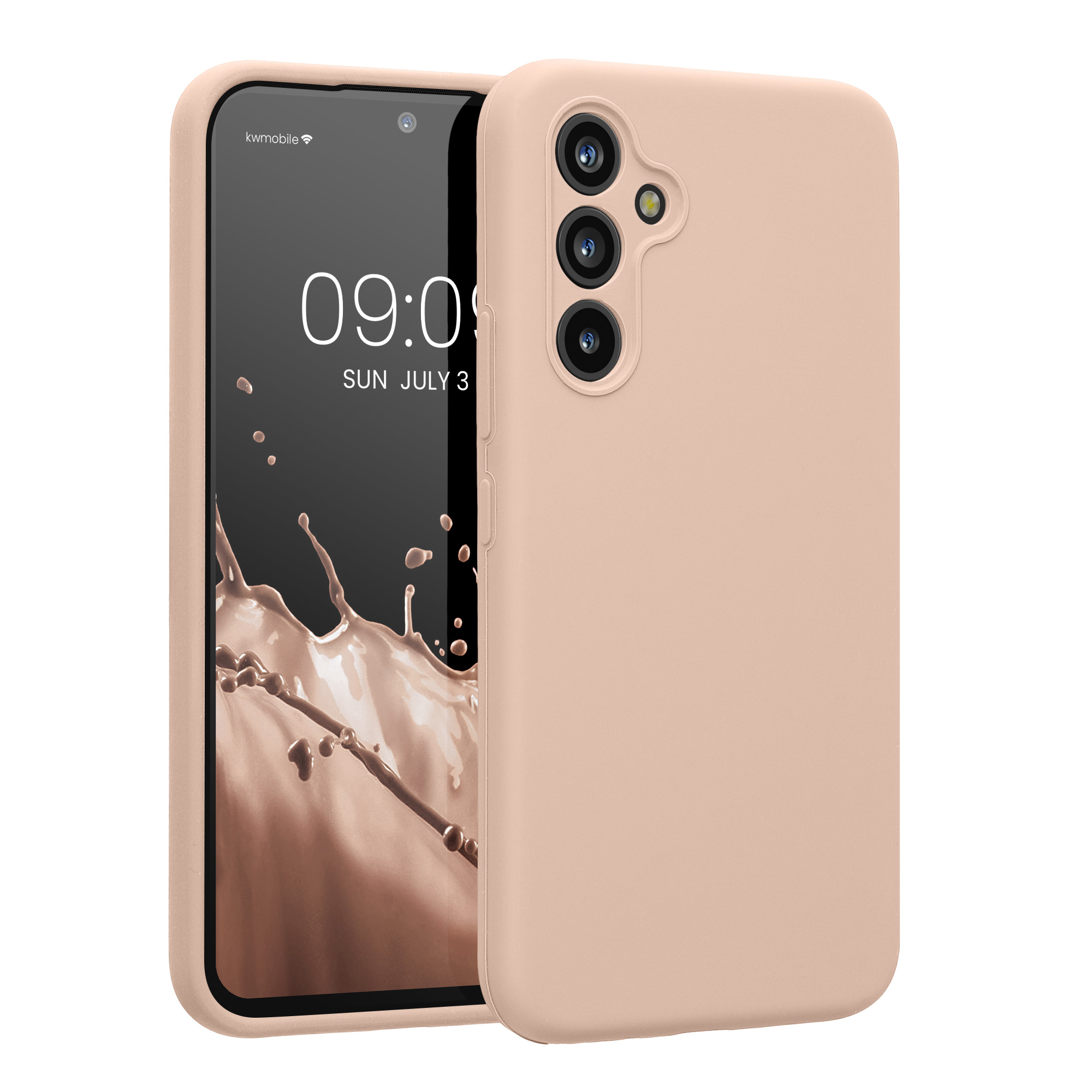 Kryt na mobil Samsung Galaxy A54 5G kwmobile slim matný TPU Starorůžová