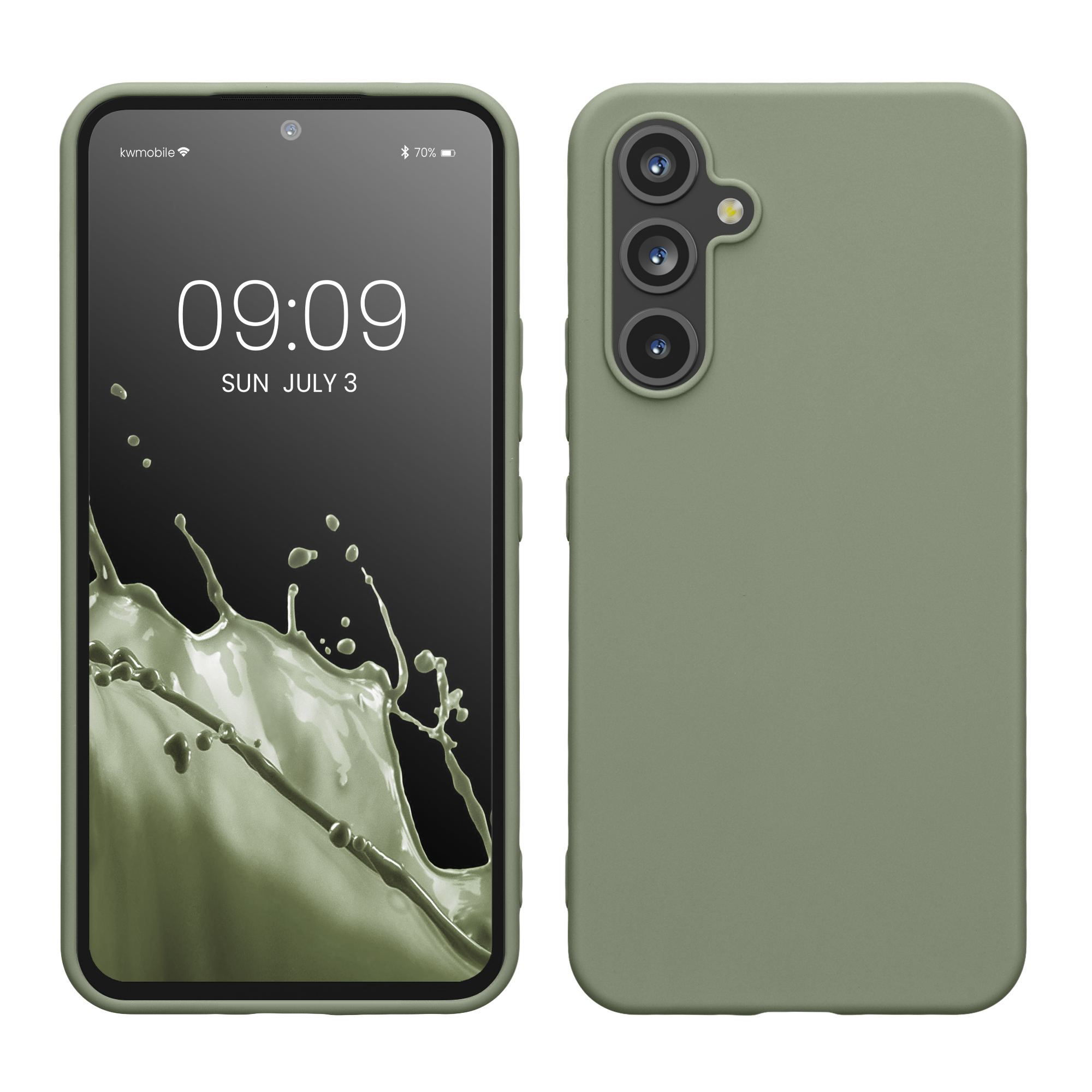 Kryt na mobil Samsung Galaxy A54 5G kwmobile TPU Šedo-zelená