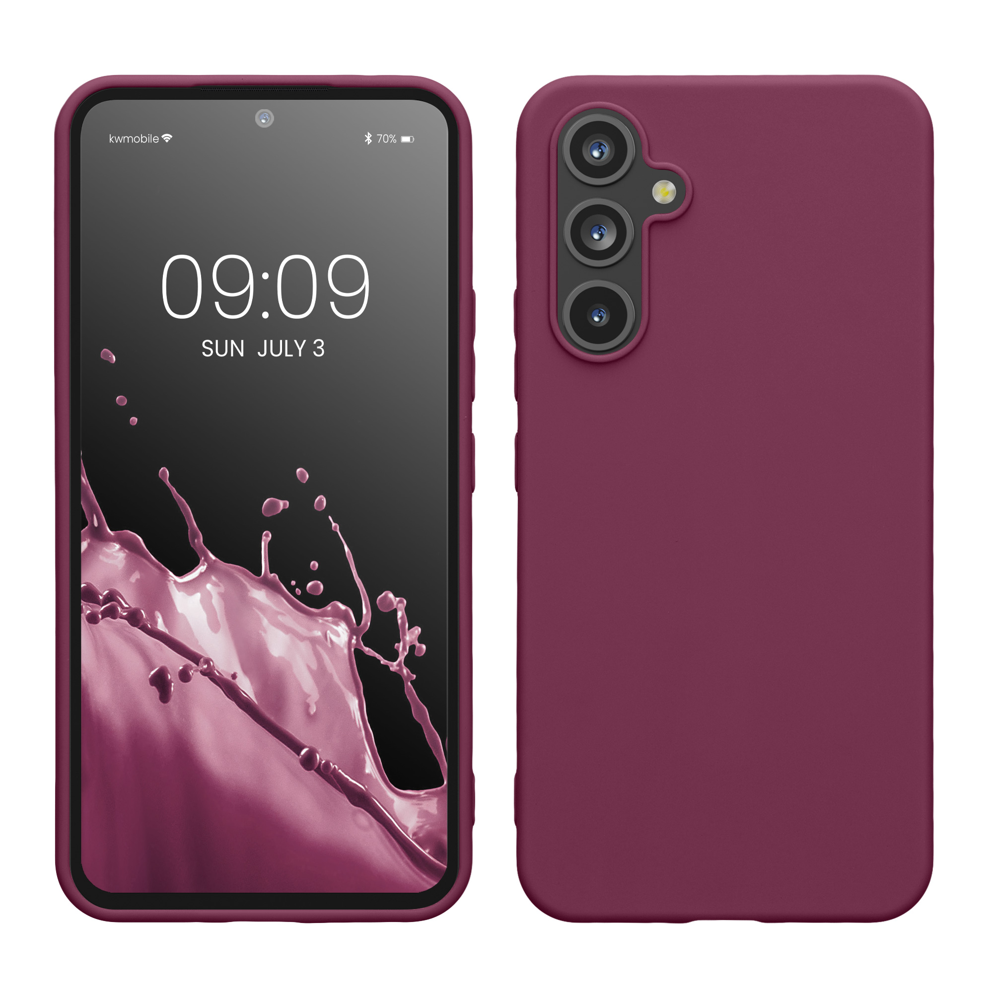 Kryt na mobil Samsung Galaxy A54 5G kwmobile TPU Bordeaux fialová