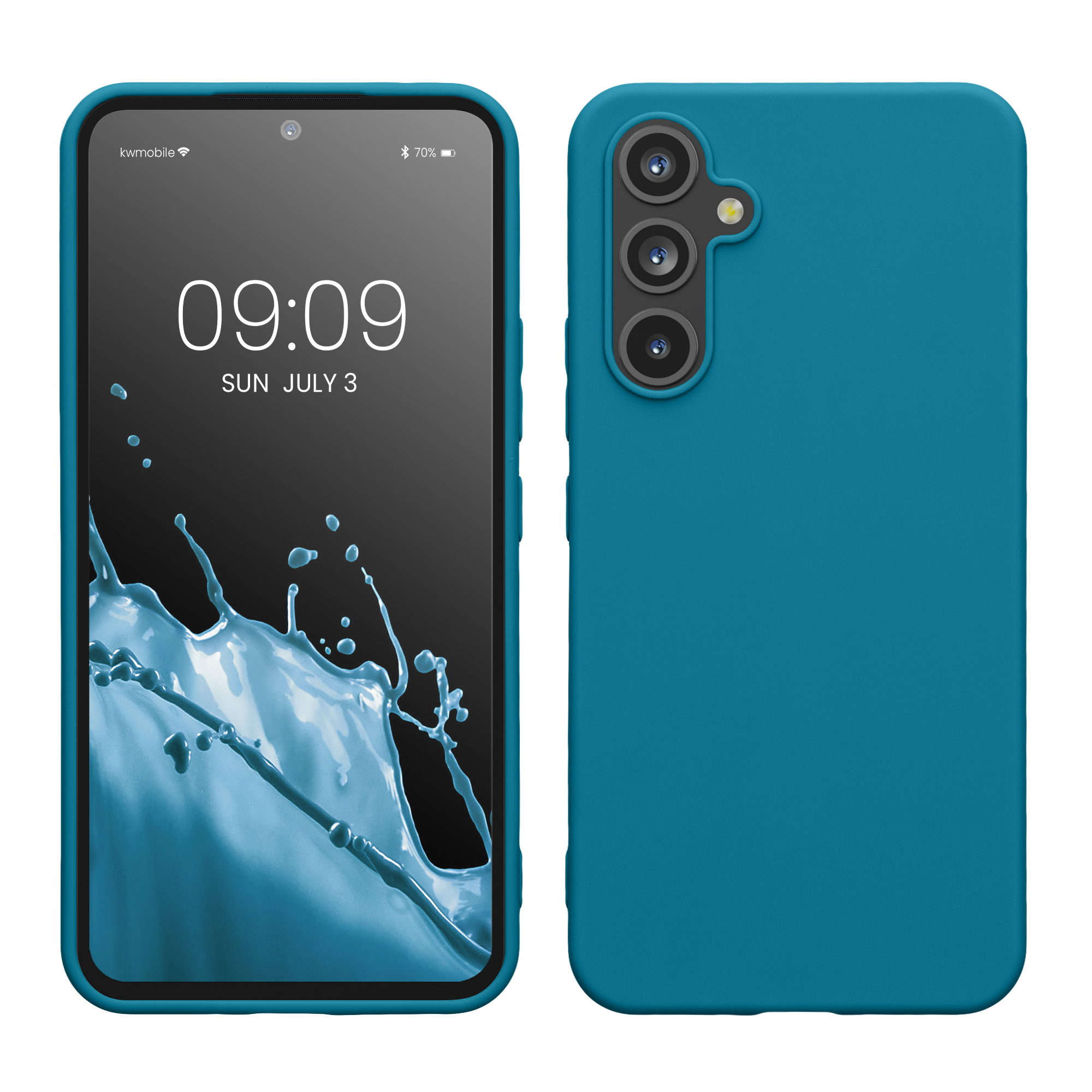 Kryt na mobil Samsung Galaxy A54 5G kwmobile TPU Karibská modrá