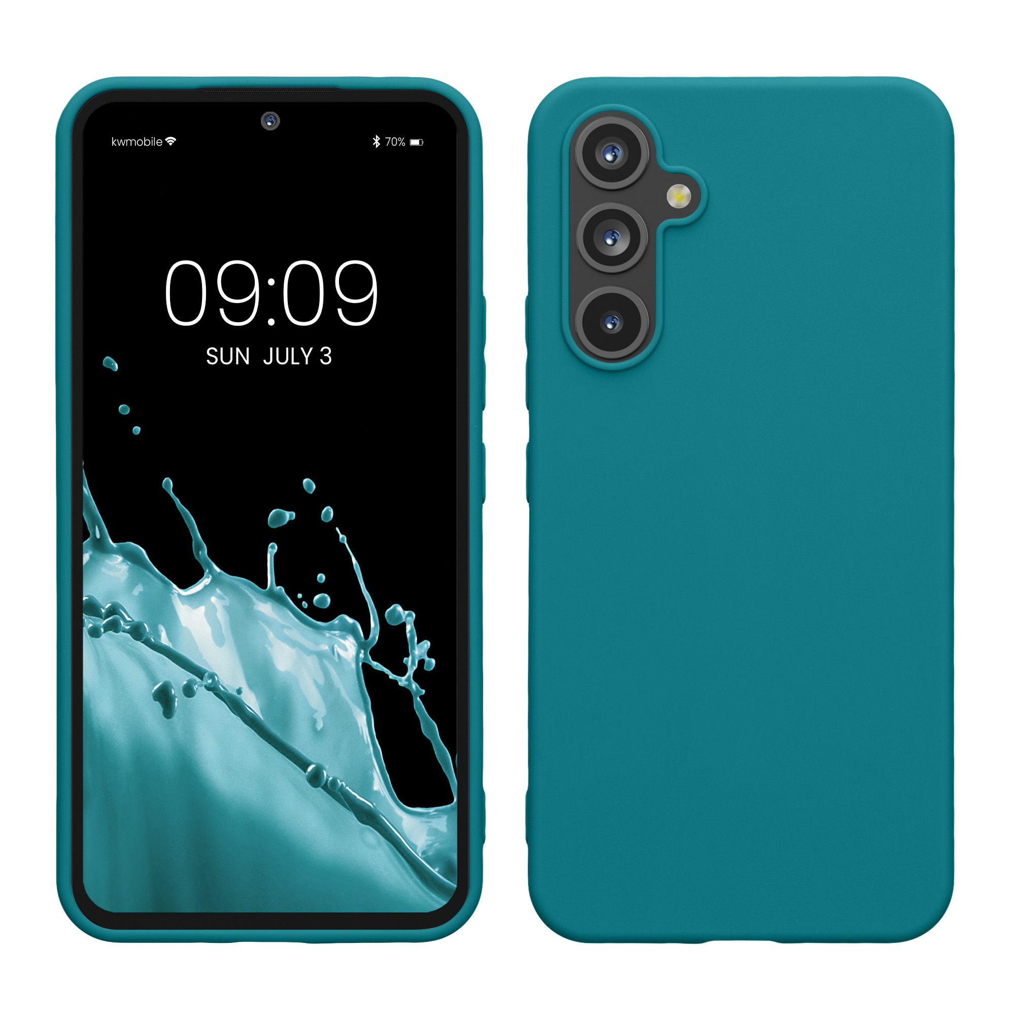 Kryt na mobil Samsung Galaxy A54 5G kwmobile TPU Matná petrolejová