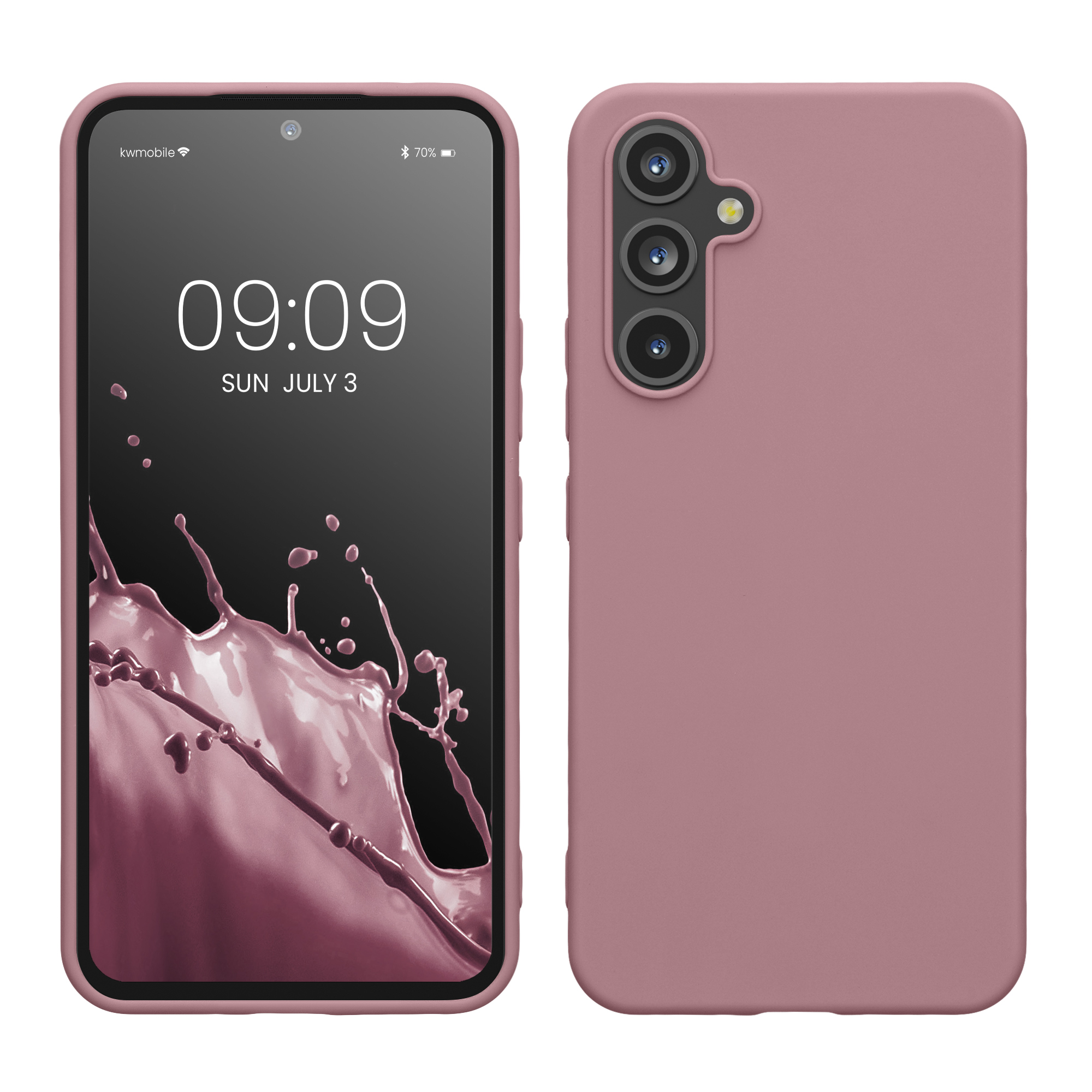 Kryt na mobil Samsung Galaxy A54 5G kwmobile TPU Matná antická růžová
