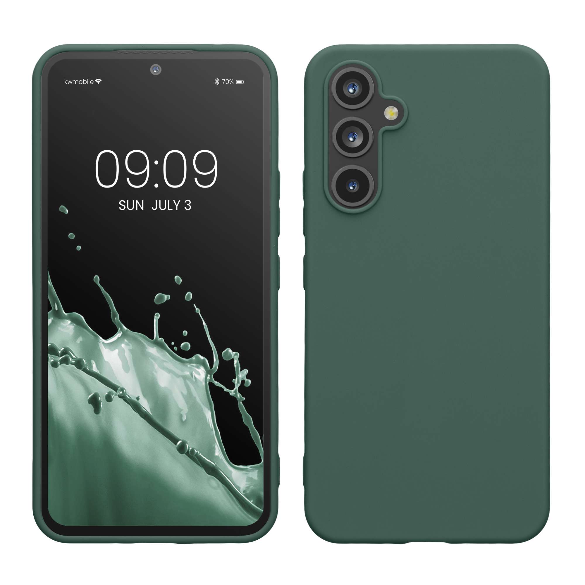 Kryt na mobil Samsung Galaxy A54 5G kwmobile TPU Lesní zelená