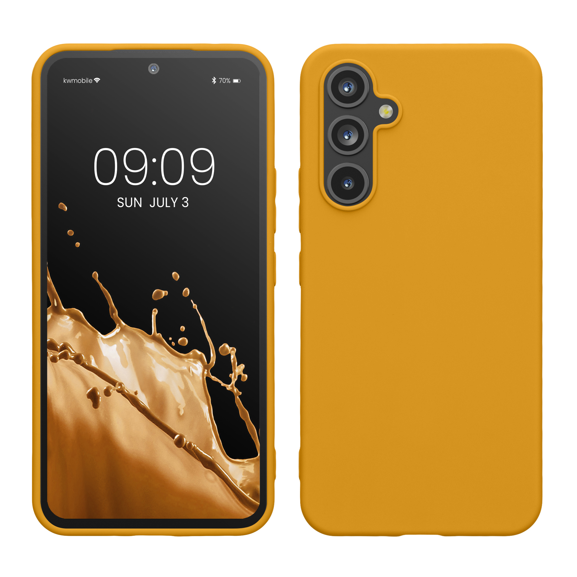 Pouzdro pro Samsung Galaxy A54 5G kwmobile TPU - medově žlutá