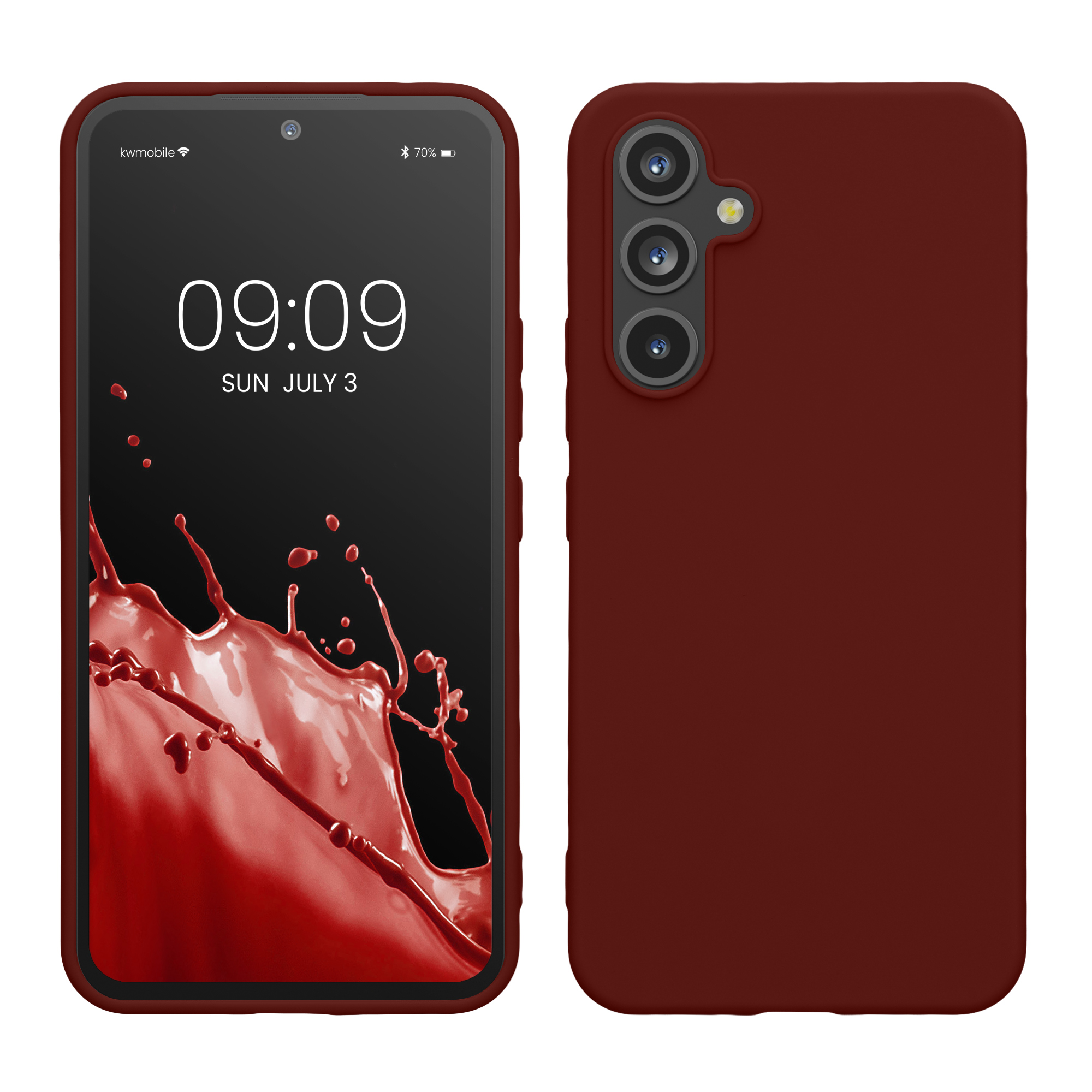 Kryt na mobil Samsung Galaxy A54 5G kwmobile TPU Rezavě červená