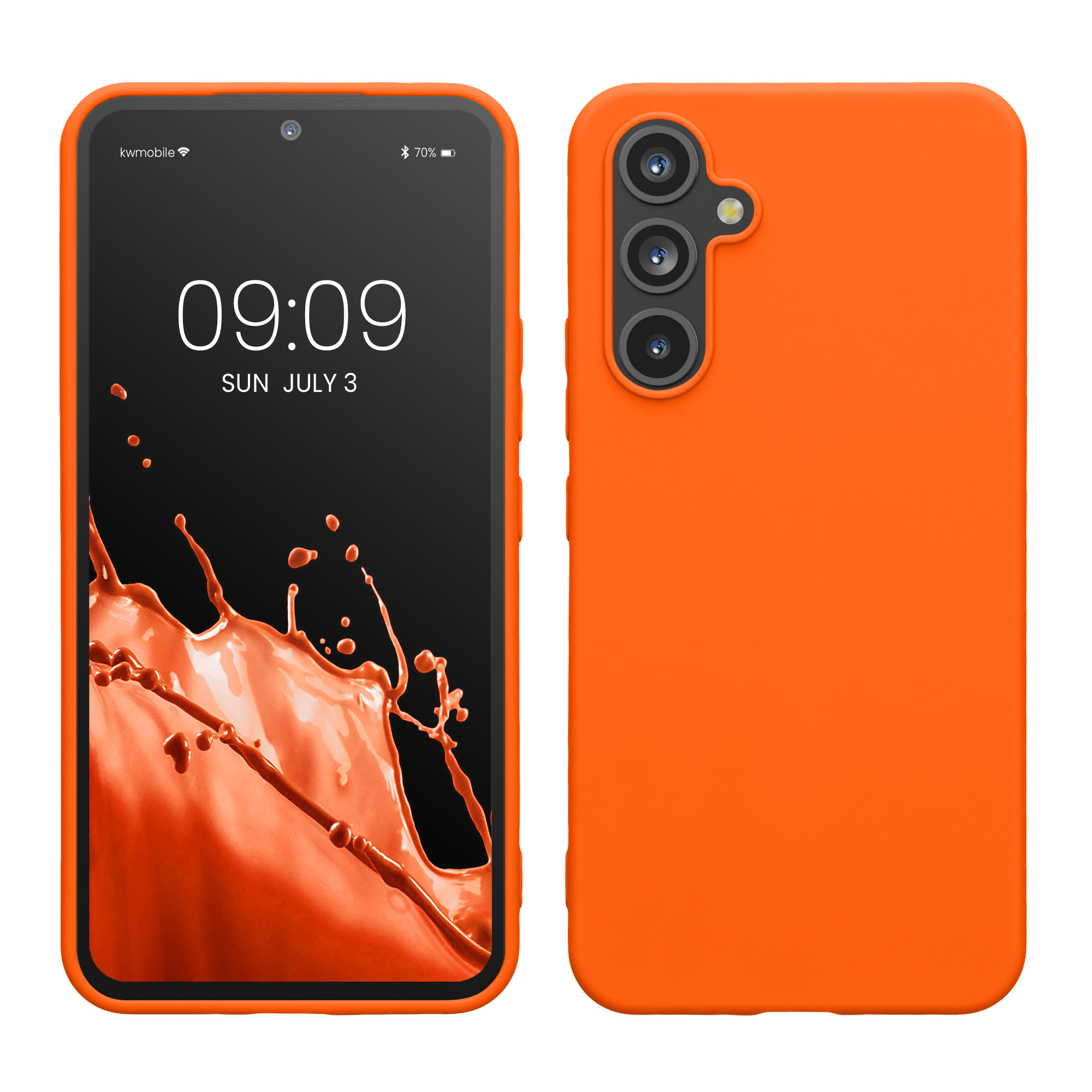Kryt na mobil Samsung Galaxy A54 5G kwmobile TPU Neonová oranžová
