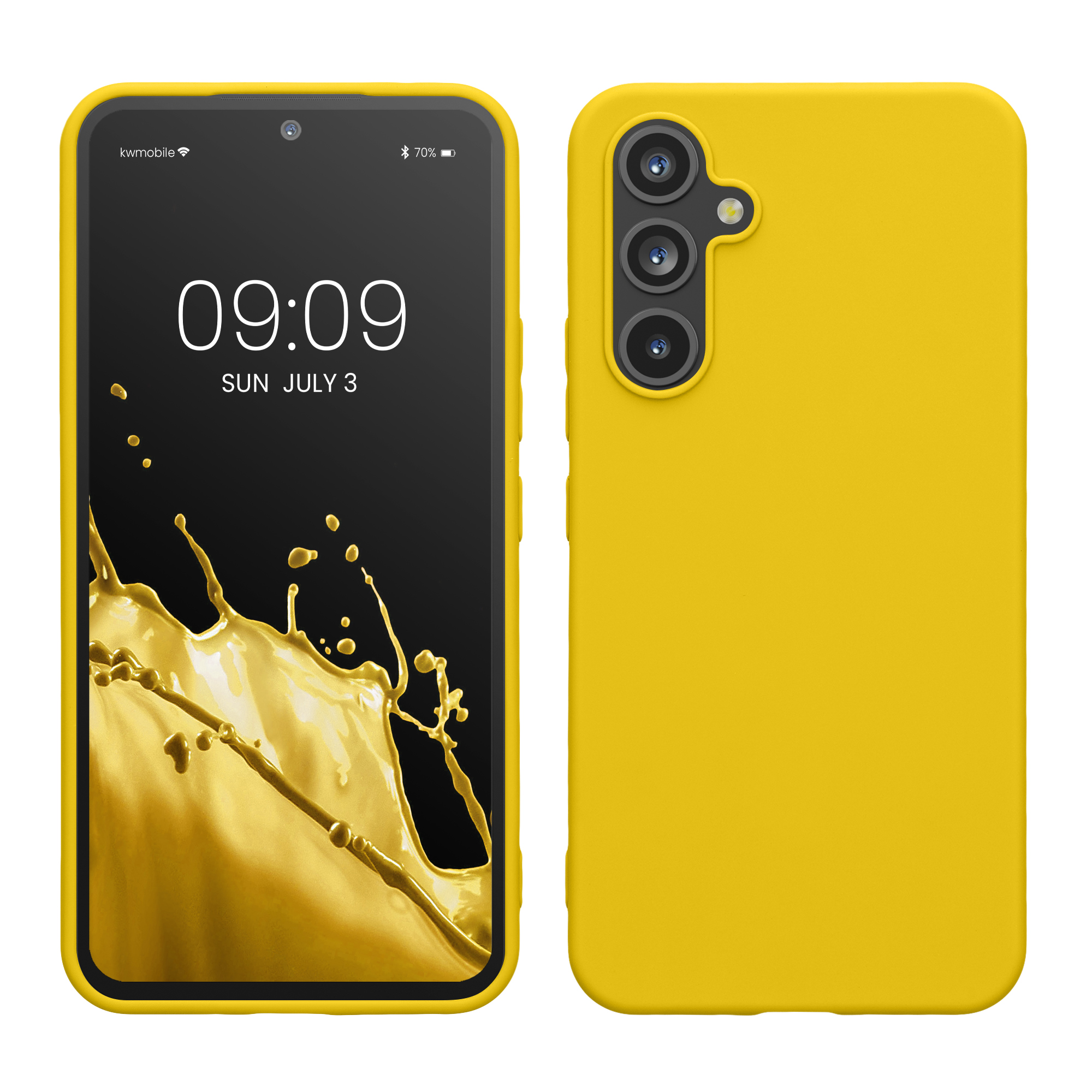 Kryt na mobil Samsung Galaxy A54 5G kwmobile TPU Zářivá žlutá