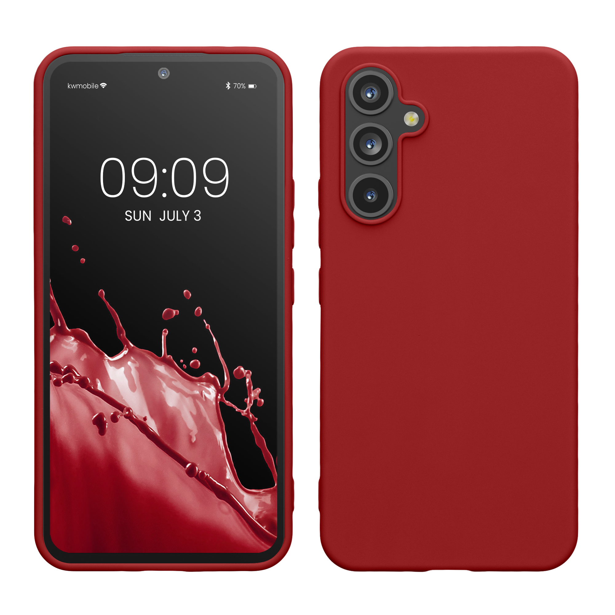 Pouzdro pro Samsung Galaxy A54 5G kwmobile TPU - rebarborová červená