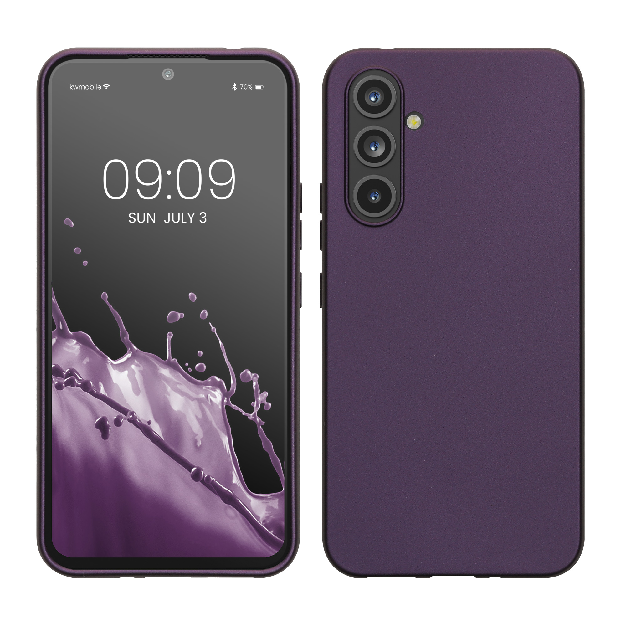 Kryt na mobil Samsung Galaxy A54 5G kwmobile TPU metalický Metalická ostružinová