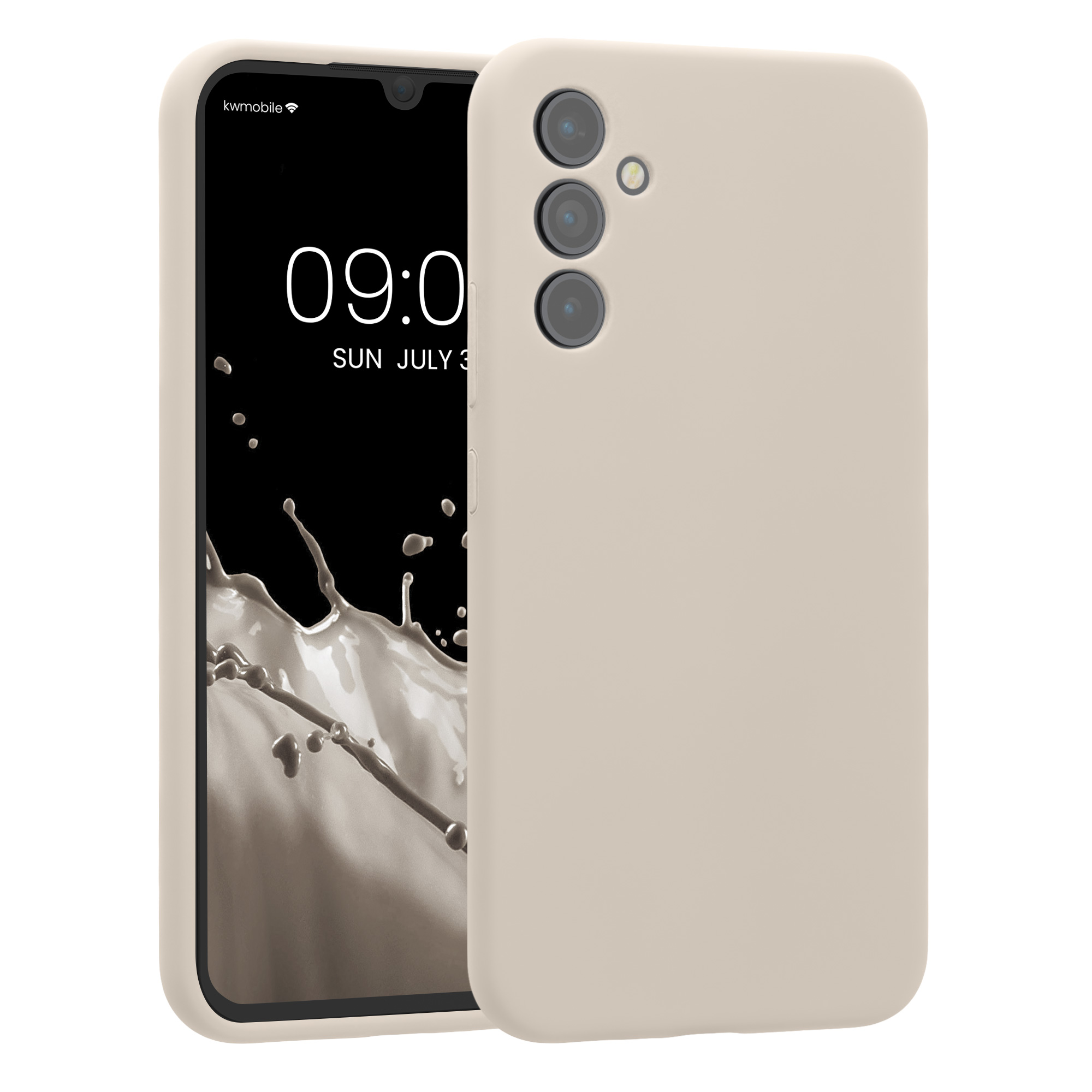 Matný kryt na mobil Samsung Galaxy A34 5G kwmobile matně krémový