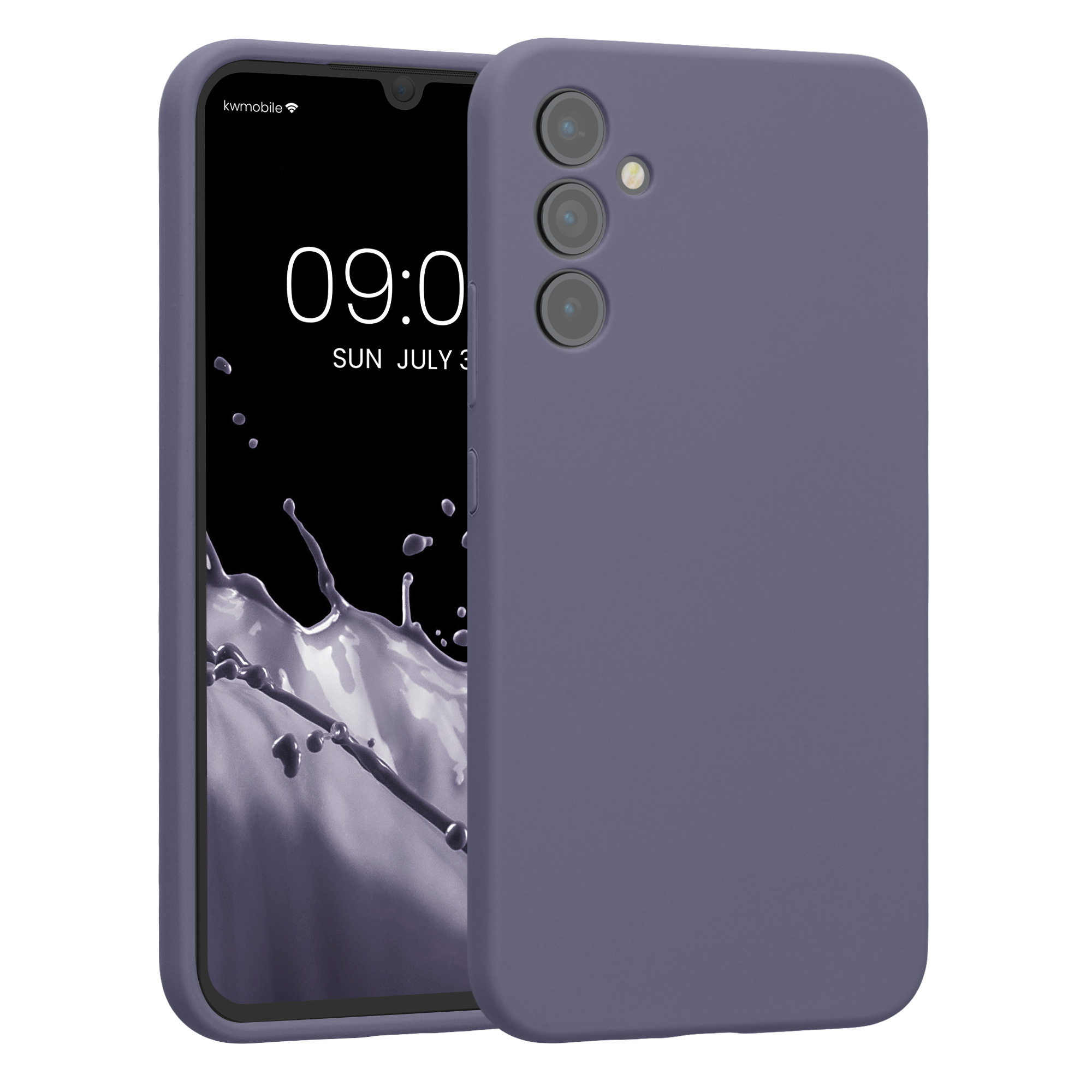 Matný kryt na mobil Samsung Galaxy A34 5G kwmobile matně levandulově šedý