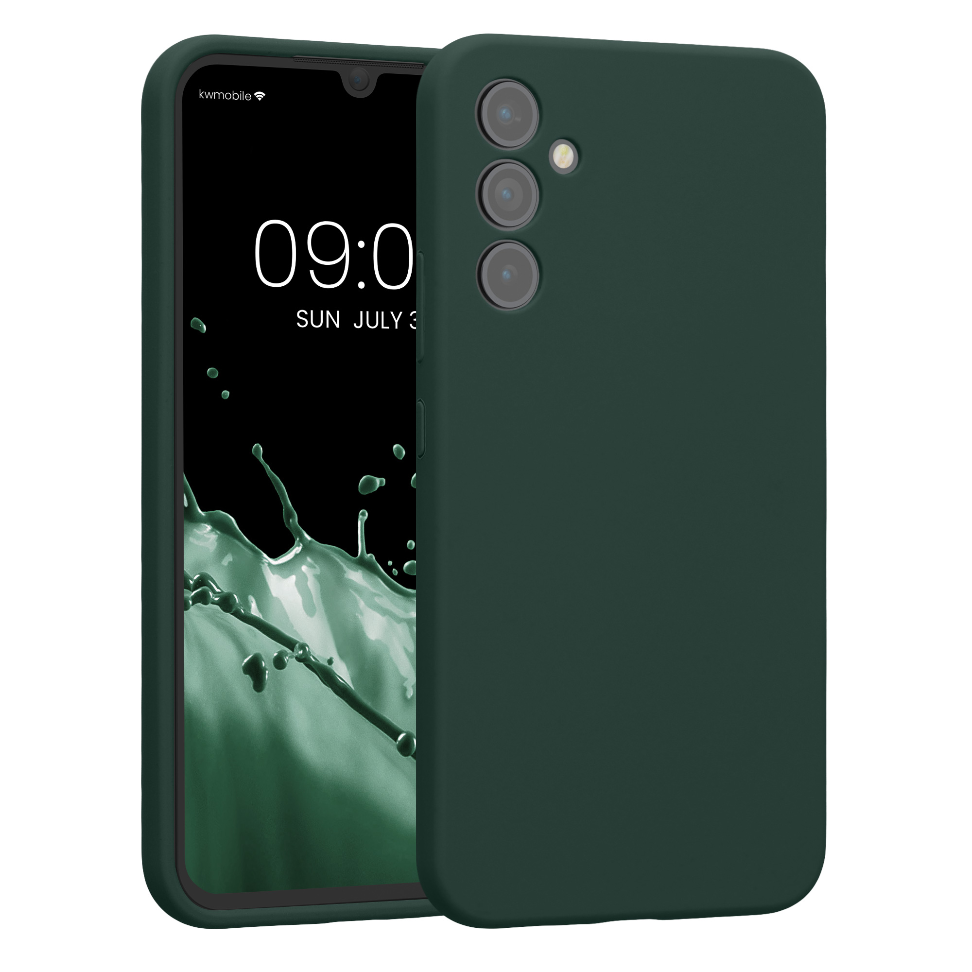 Matný kryt na mobil Samsung Galaxy A34 5G kwmobile mechově zelený