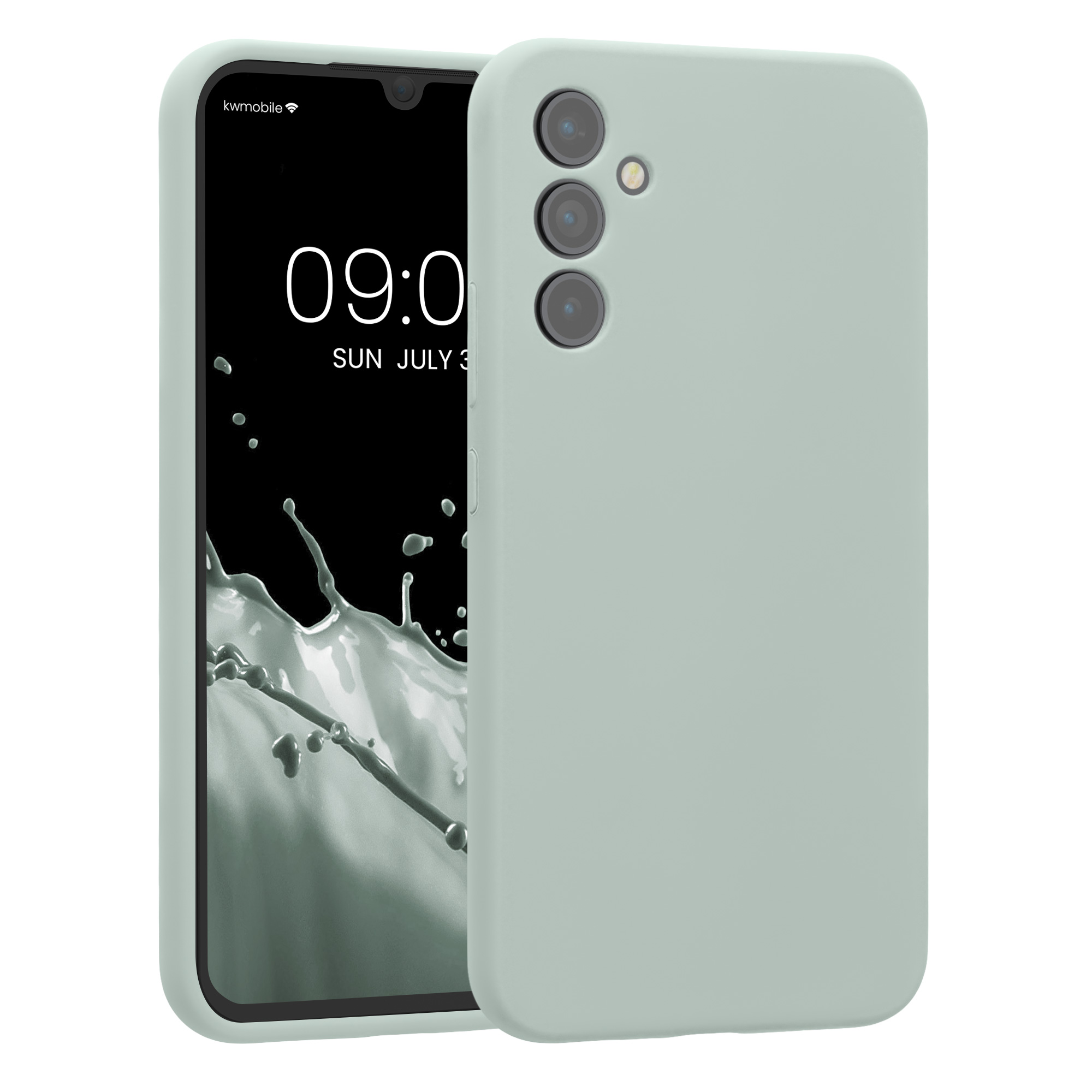 Kryt na mobil Samsung Galaxy A34 5G kwmobile slim matný TPU Chladná mátová