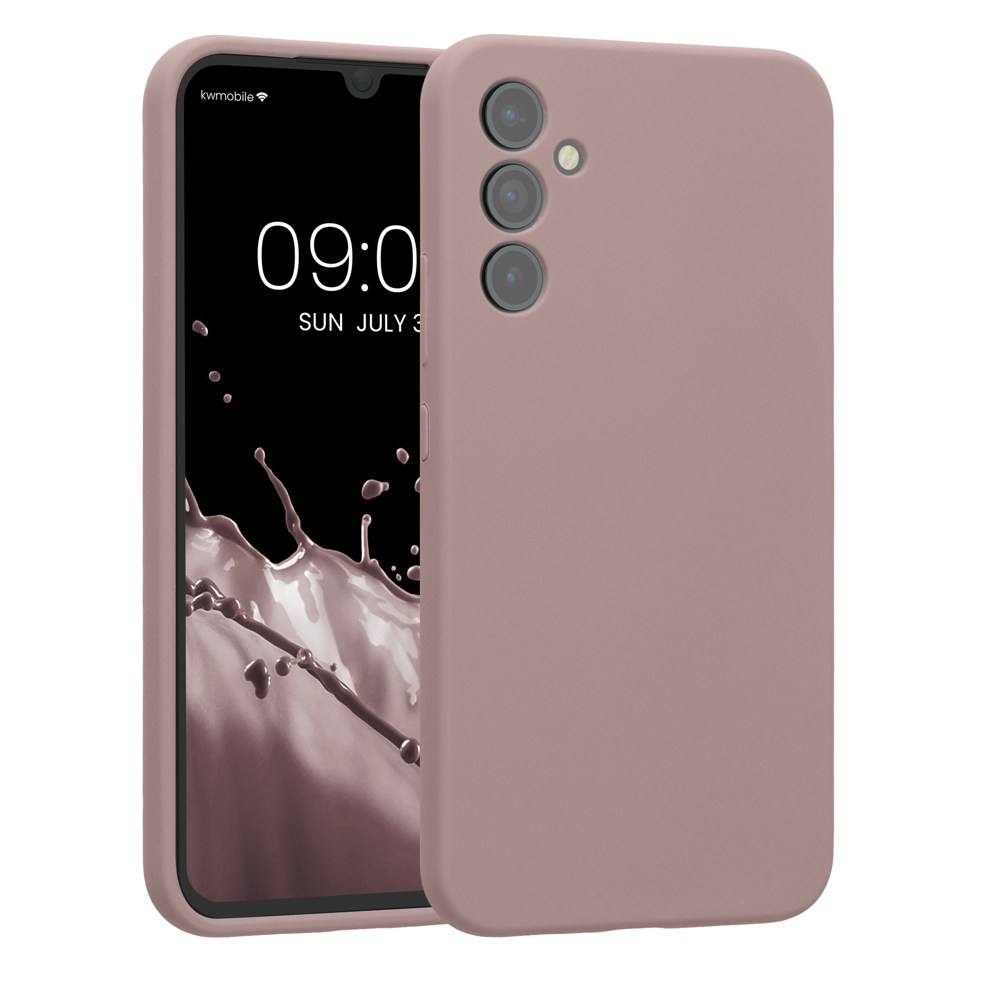 Matný kryt na mobil Samsung Galaxy A34 5G kwmobile nude lila