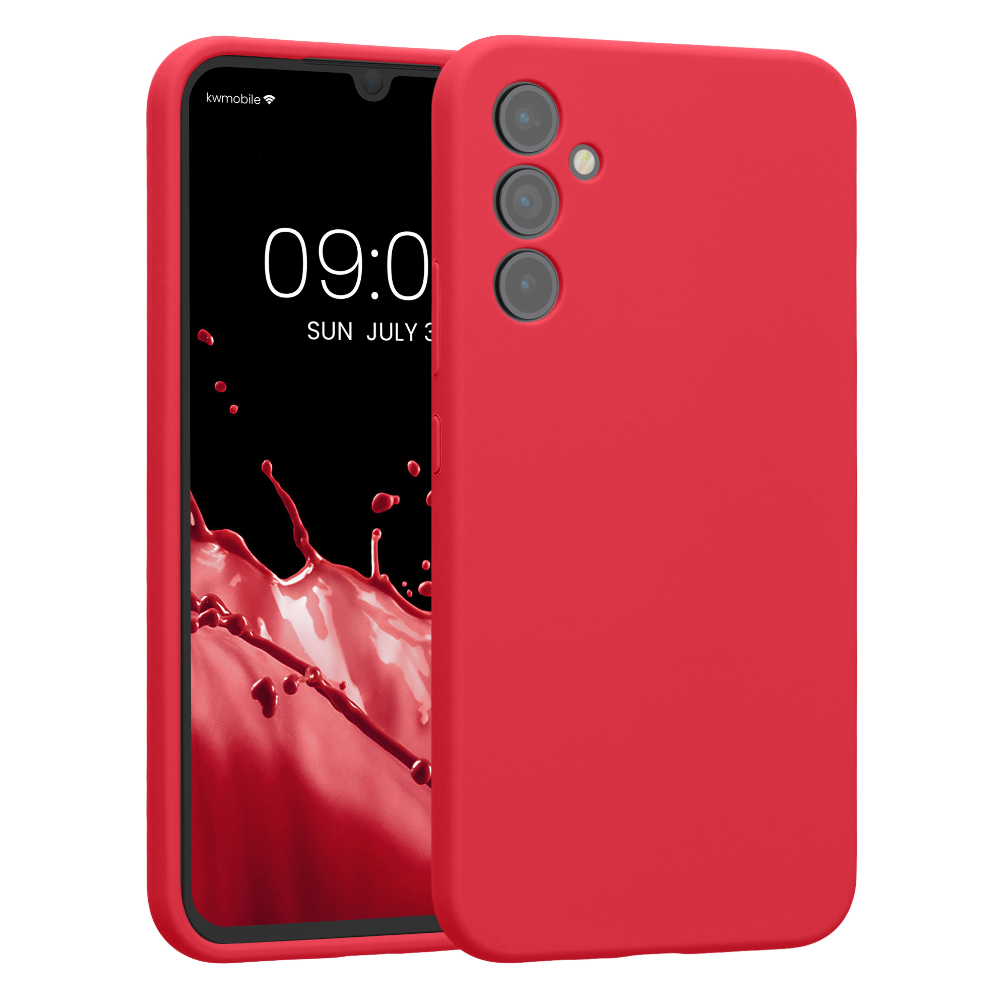 Kryt na mobil Samsung Galaxy A34 5G kwmobile slim matný TPU Skvělá růžová