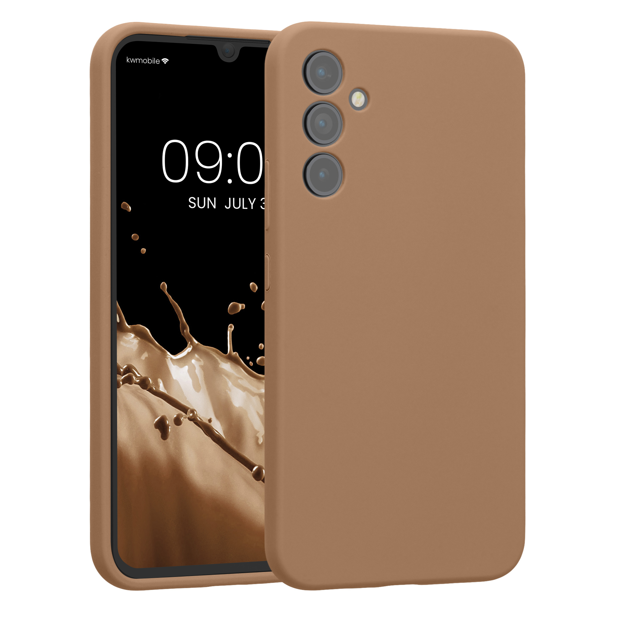Matný kryt na mobil Samsung Galaxy A34 5G kwmobile Cappuccino