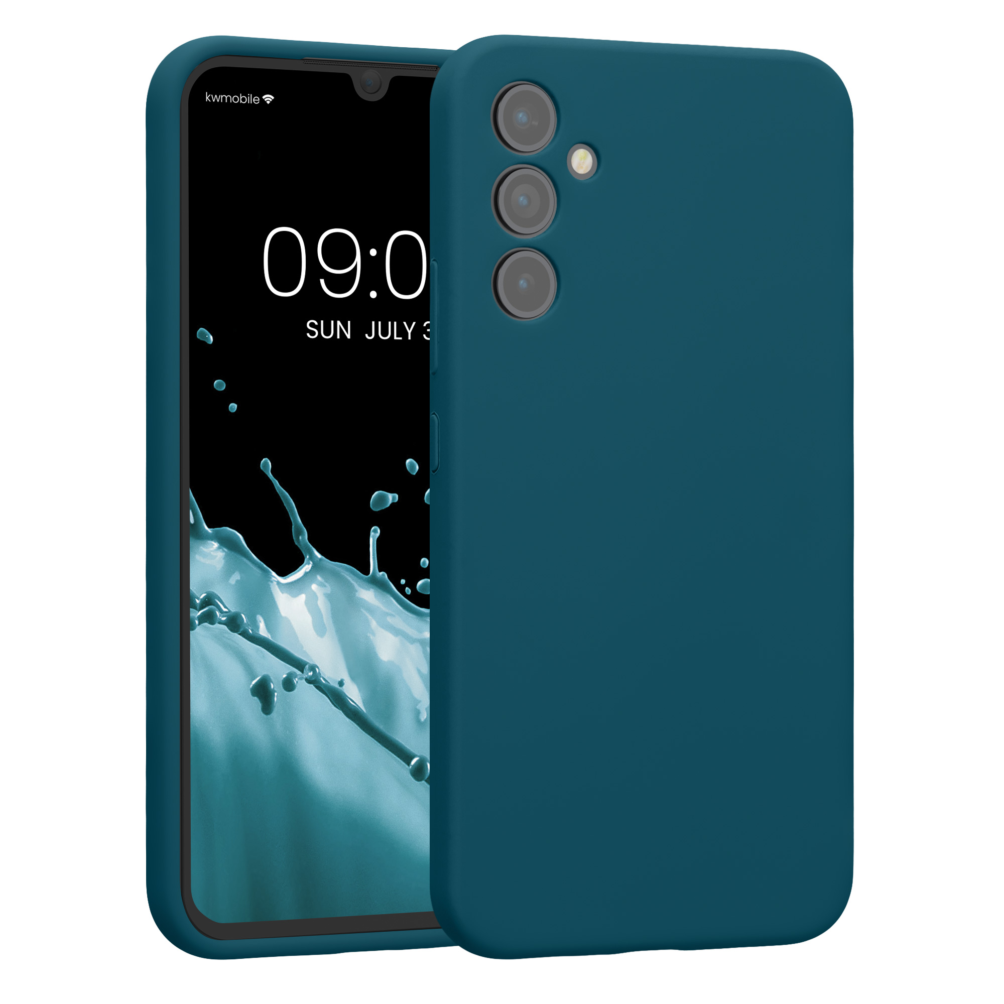 Matný kryt na mobil Samsung Galaxy A34 5G kwmobile matně petrolejový