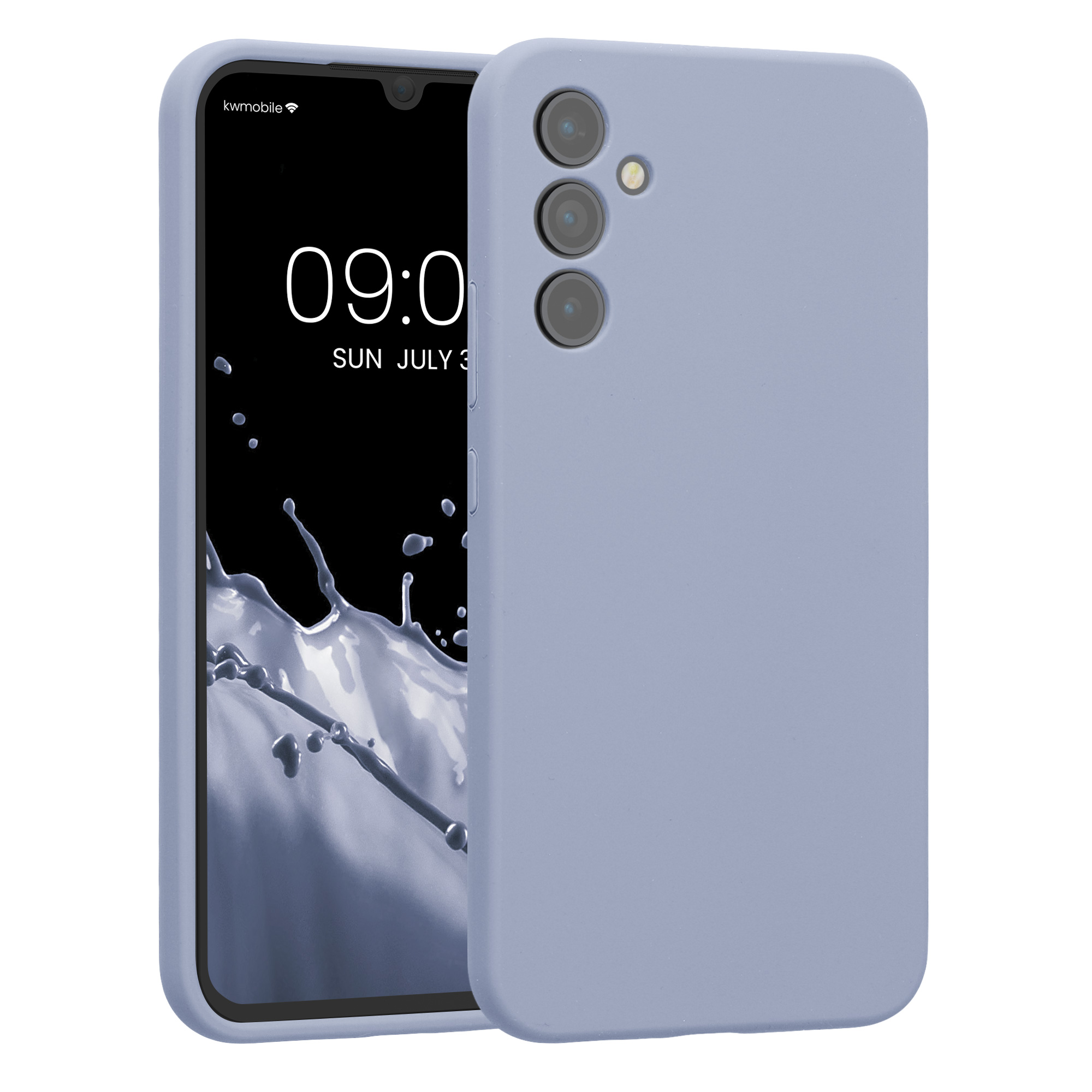 Matný kryt na mobil Samsung Galaxy A34 5G kwmobile matně světle modrý