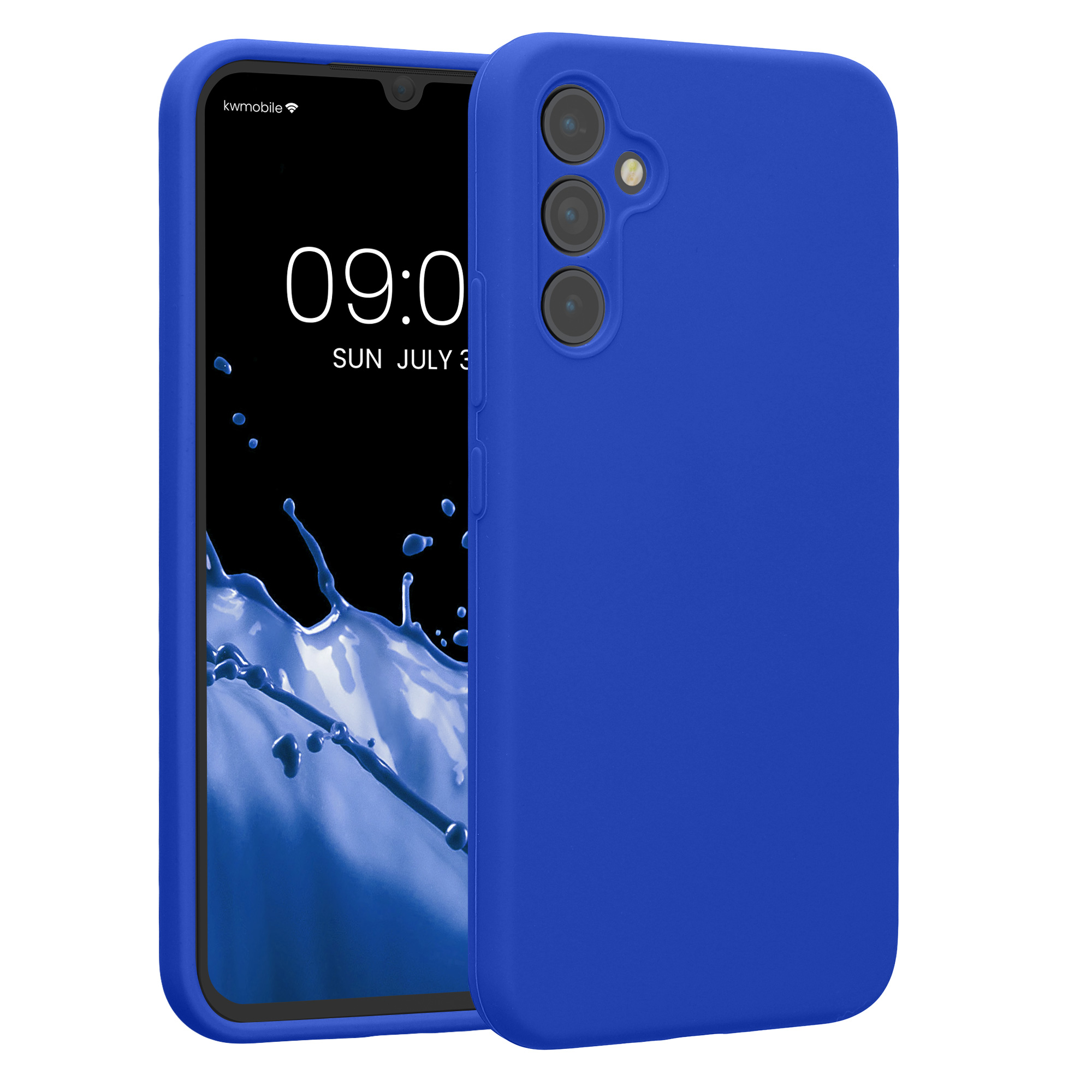 Matný kryt na mobil Samsung Galaxy A34 5G kwmobile baltsky modrý