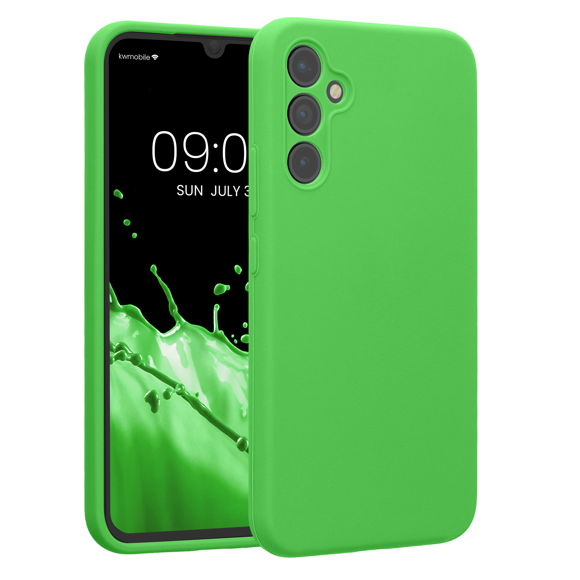 Kryt na mobil Samsung Galaxy A34 5G kwmobile slim matný TPU Limetková zelená