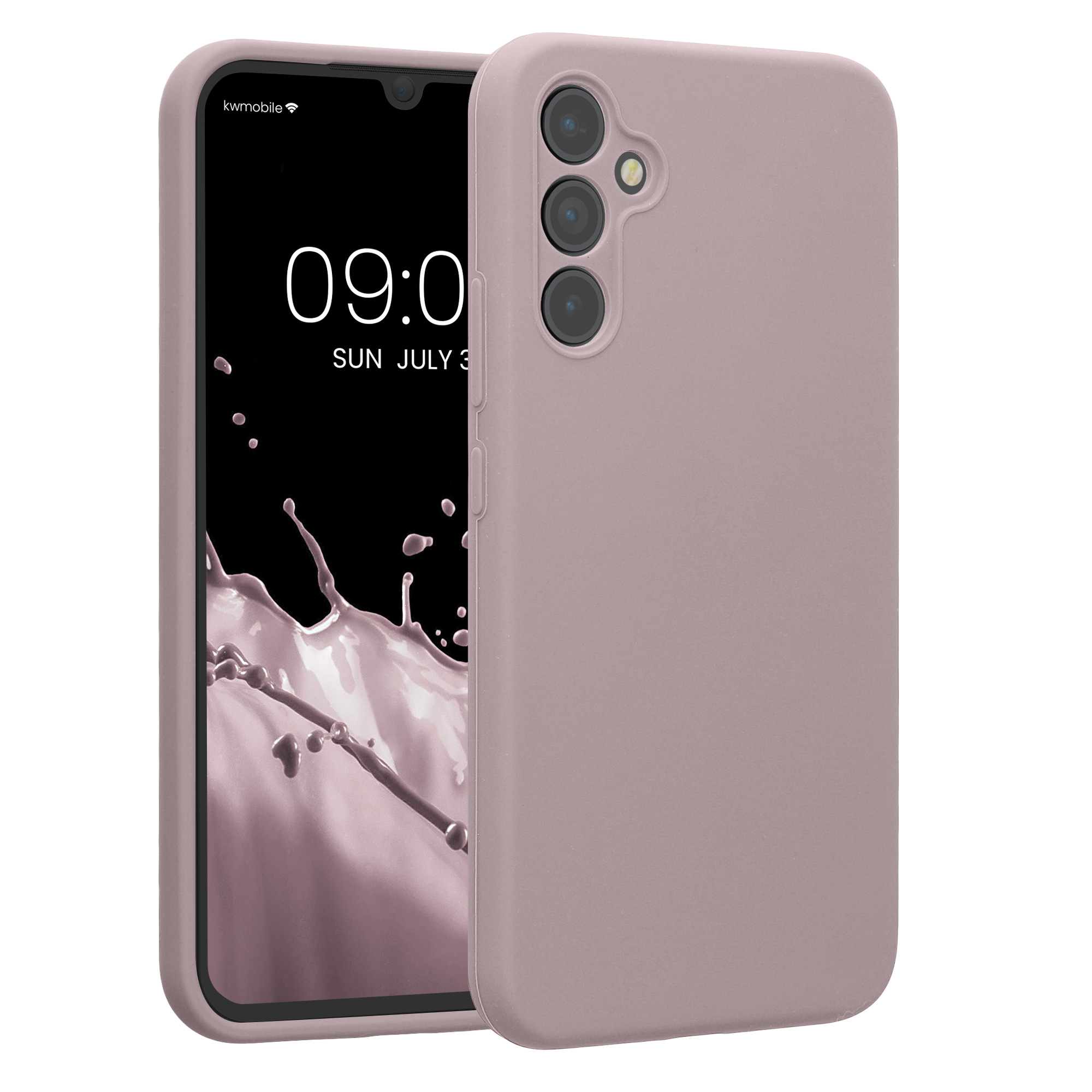 Matný kryt na mobil Samsung Galaxy A34 5G kwmobile fialový Purple Cloud