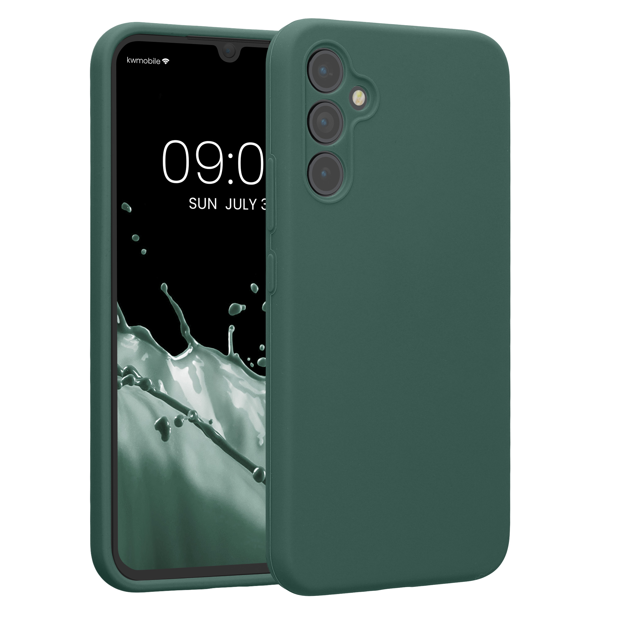 Matný kryt na mobil Samsung Galaxy A34 5G kwmobile lesně zelený