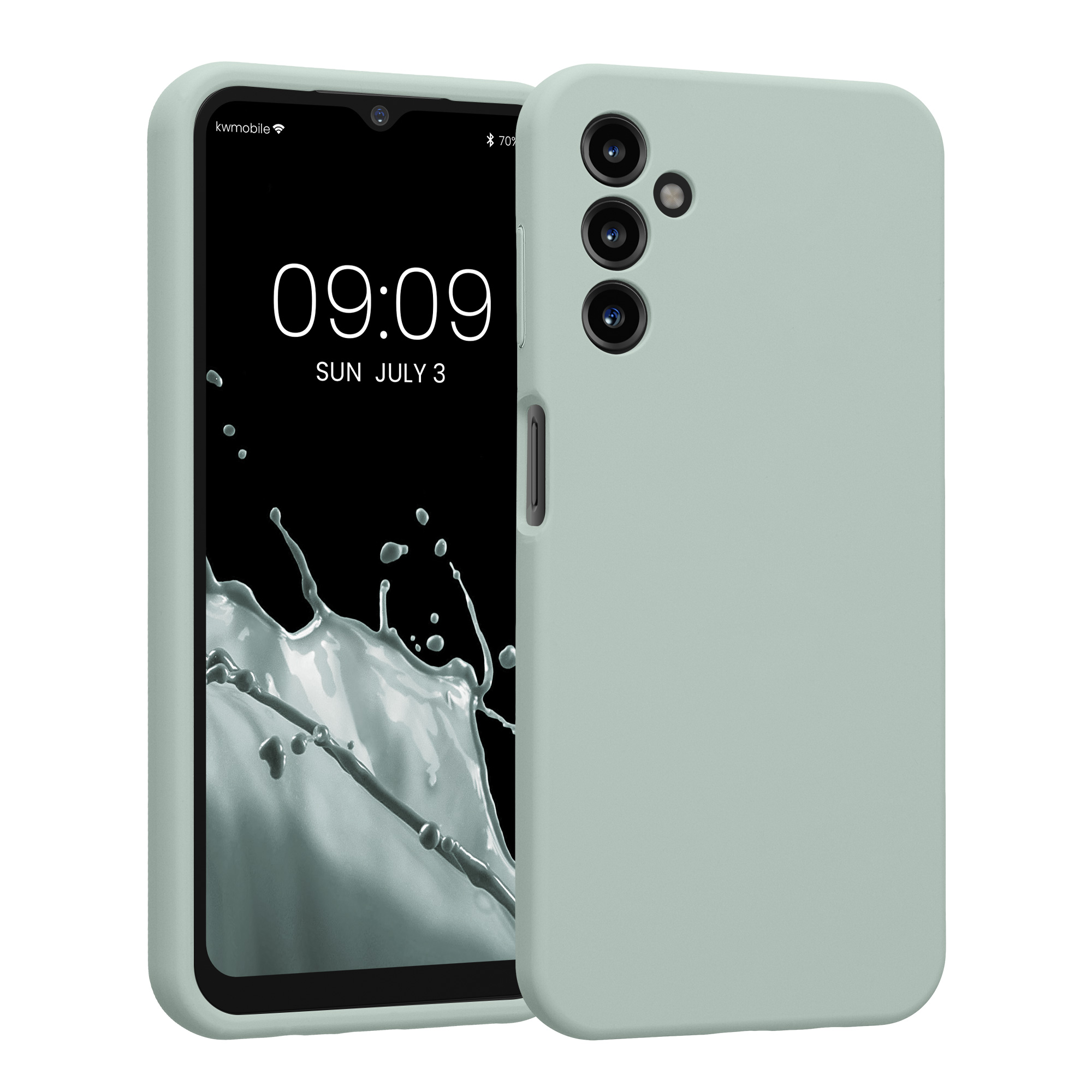 Kryt na mobil Samsung Galaxy A14 5G kwmobile slim matný TPU Chladná mátová