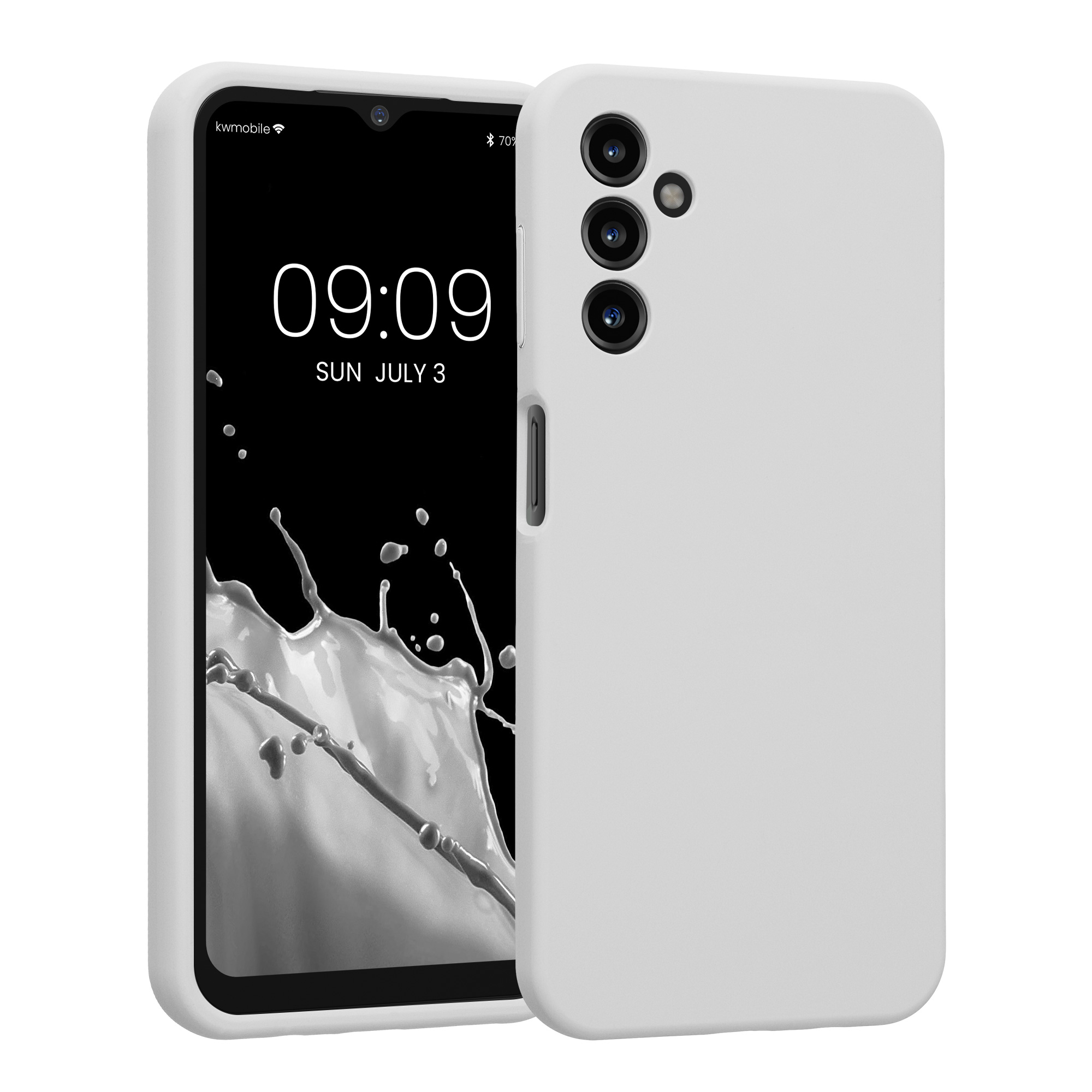 Kryt na mobil Samsung Galaxy A14 5G kwmobile slim matný TPU Matná bílá