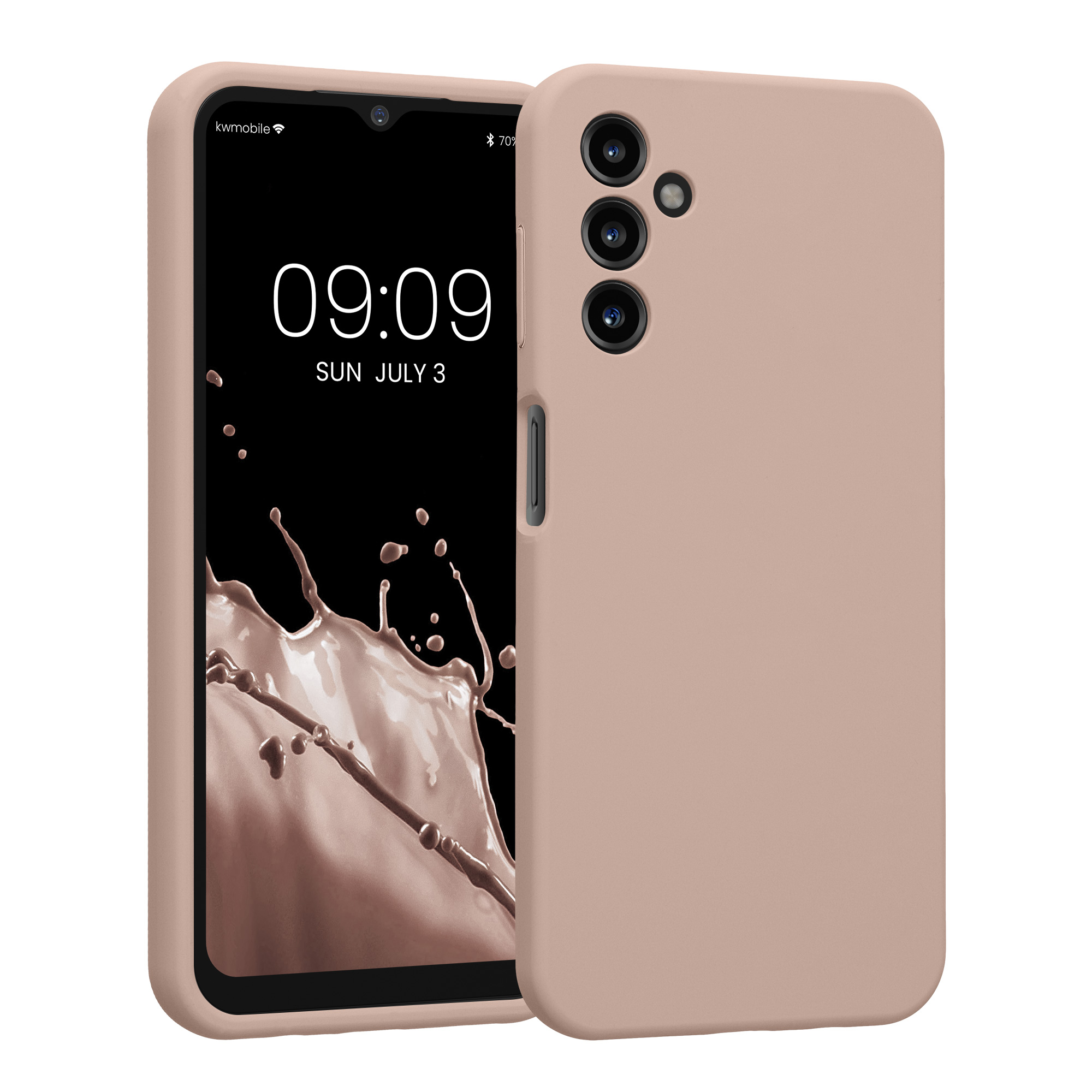 Kryt na mobil Samsung Galaxy A14 5G kwmobile slim matný TPU Matná antická růžová
