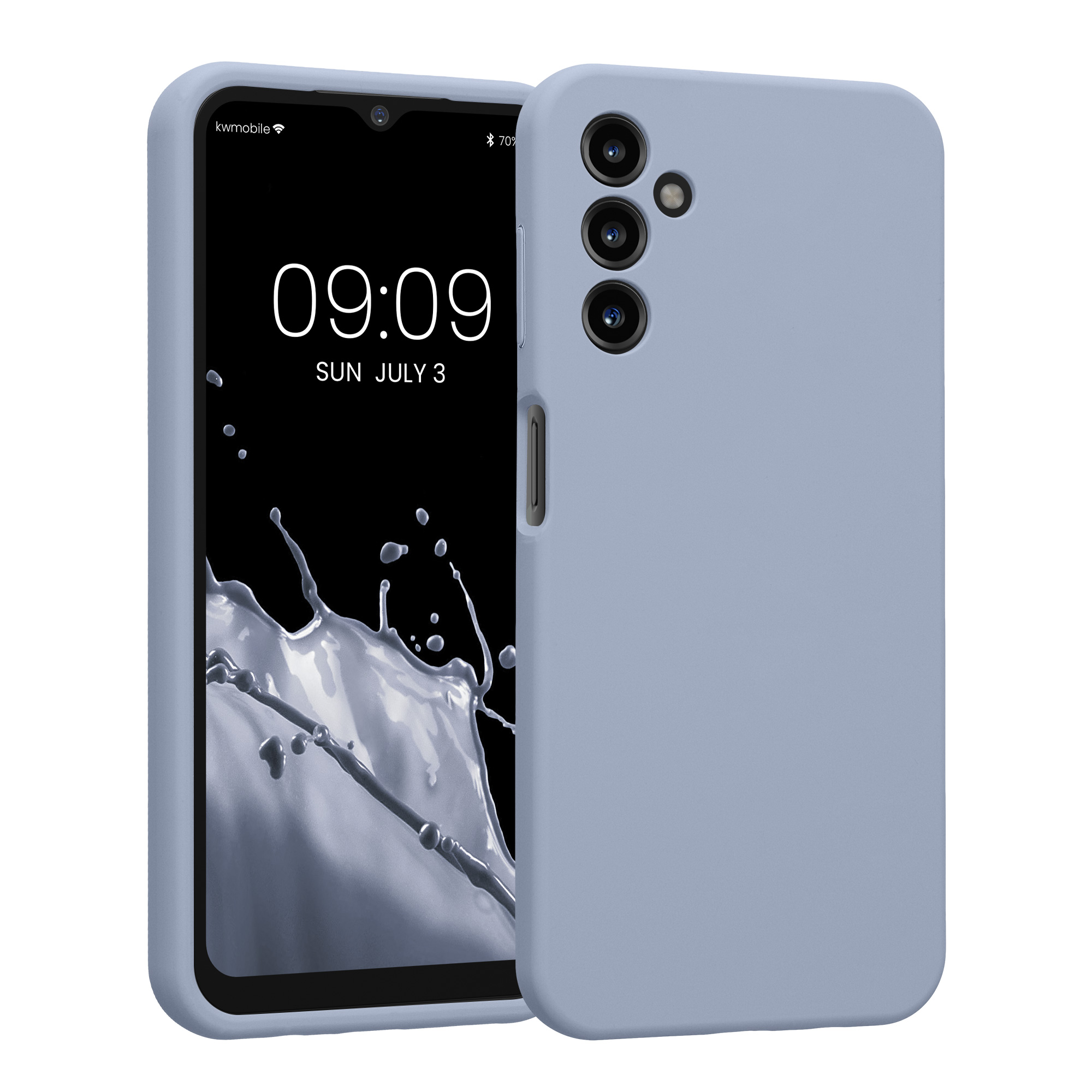 Kryt na mobil Samsung Galaxy A14 5G kwmobile slim matný TPU Matná světle modrá