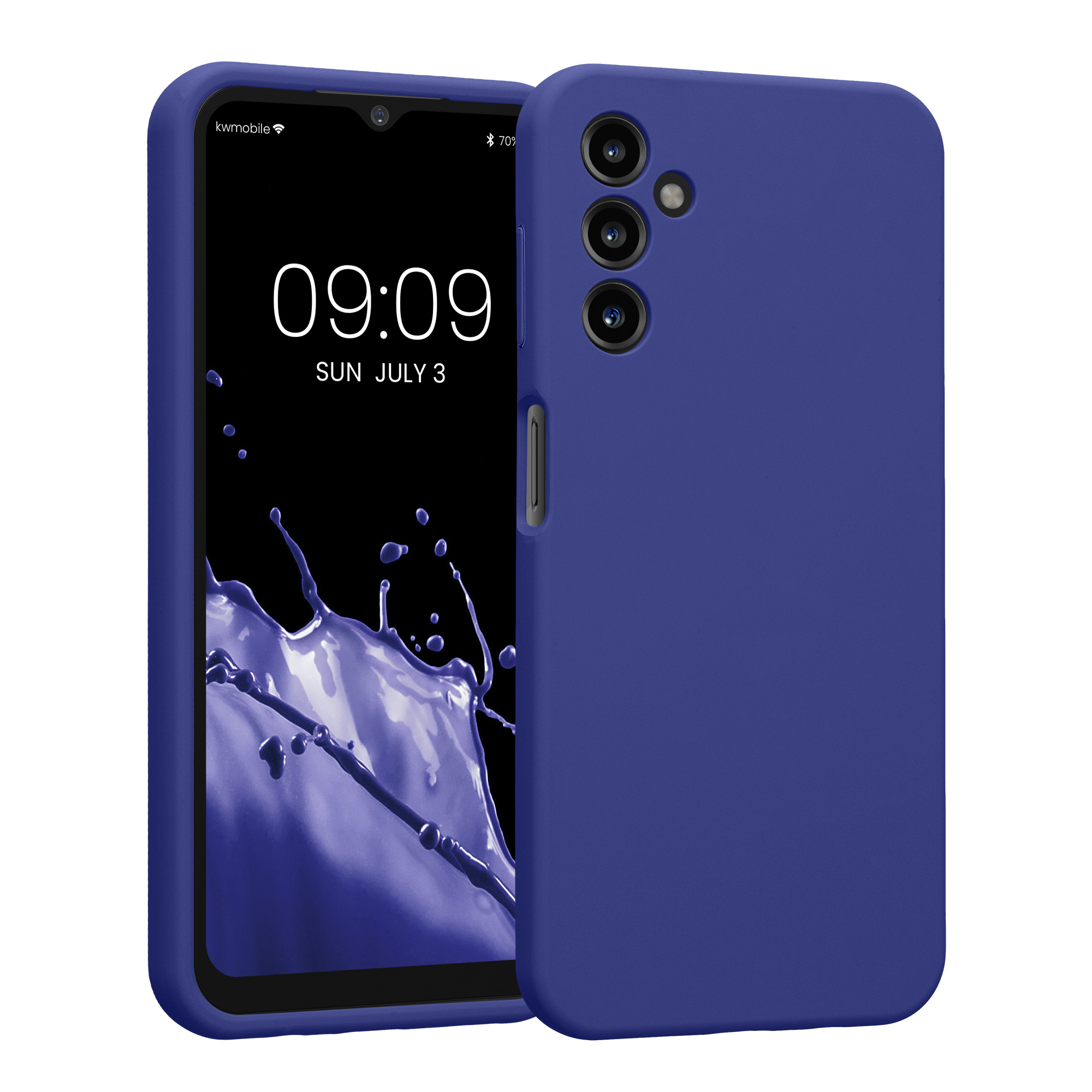Pouzdro pro Samsung Galaxy A14 5G kwmobile tenké Soft Touch silikonové - modrofialová