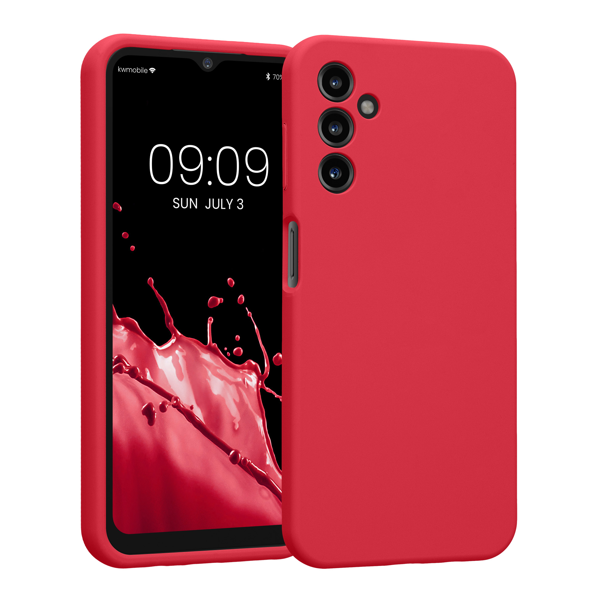 Kryt na mobil Samsung Galaxy A14 5G kwmobile slim matný TPU Skvělá růžová